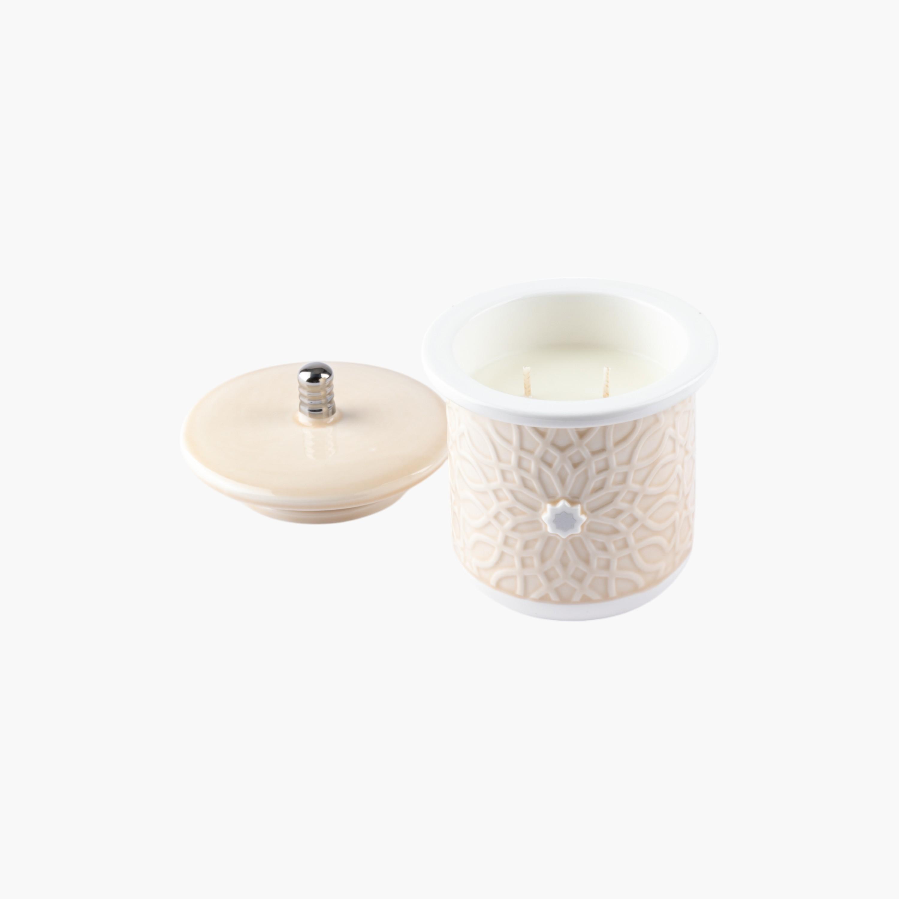 Floral Embossed 2-Wick Jar Candle with Lid-household-homefragrance-candles-image-3