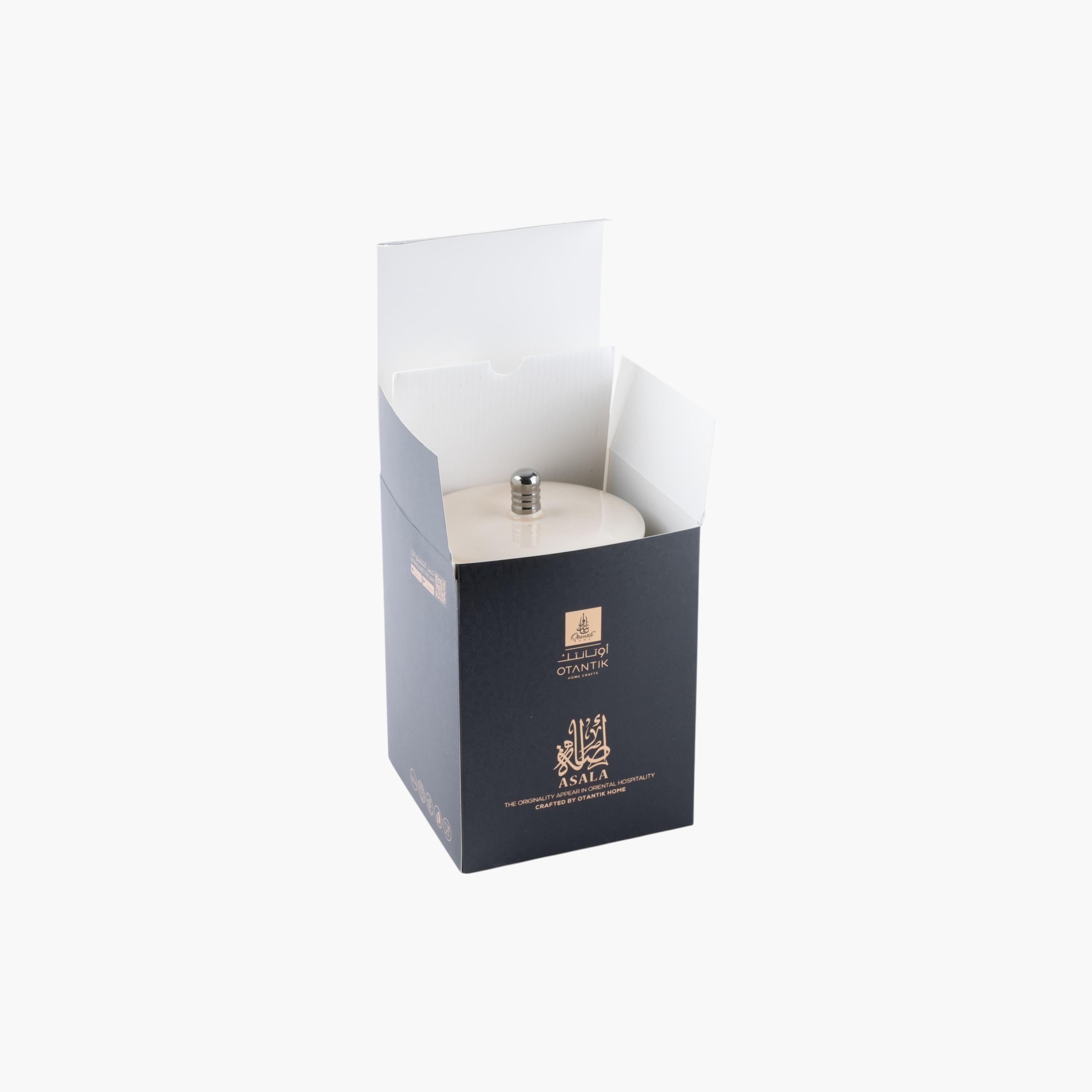 جرّة شموع بطبعات زهور مع غطاء بفتلتين من أوتانتيك-household-homefragrance-candles-image-4