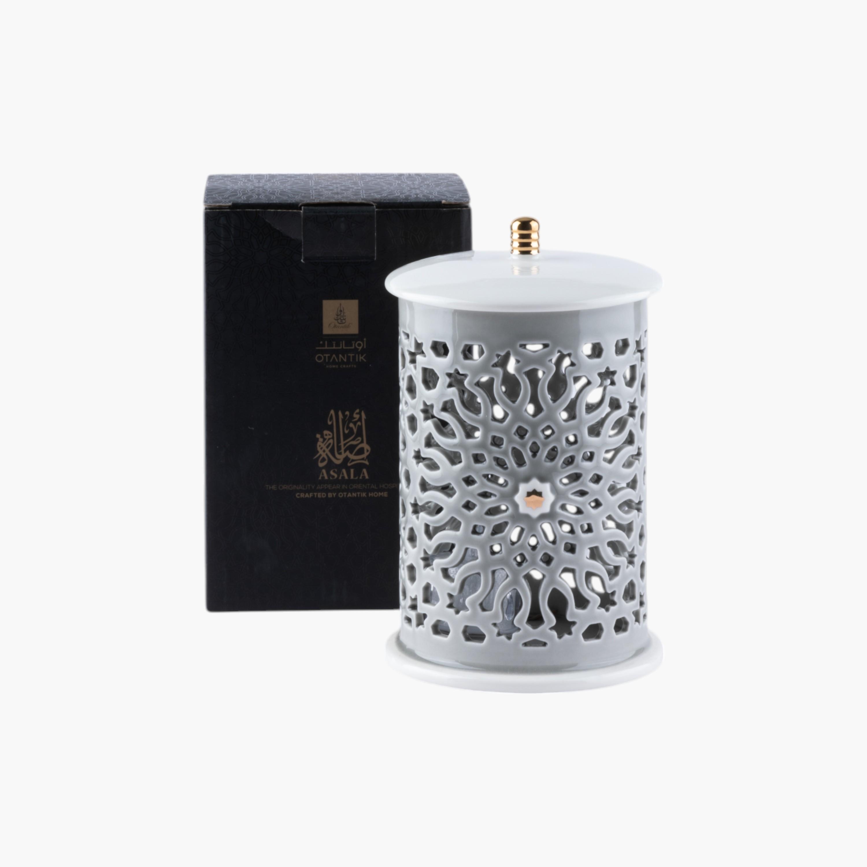شمعة بلا لهب مع حامل شموع بورسلان من أوتانتك-household-decor-candleholdersandlanterns-image-2