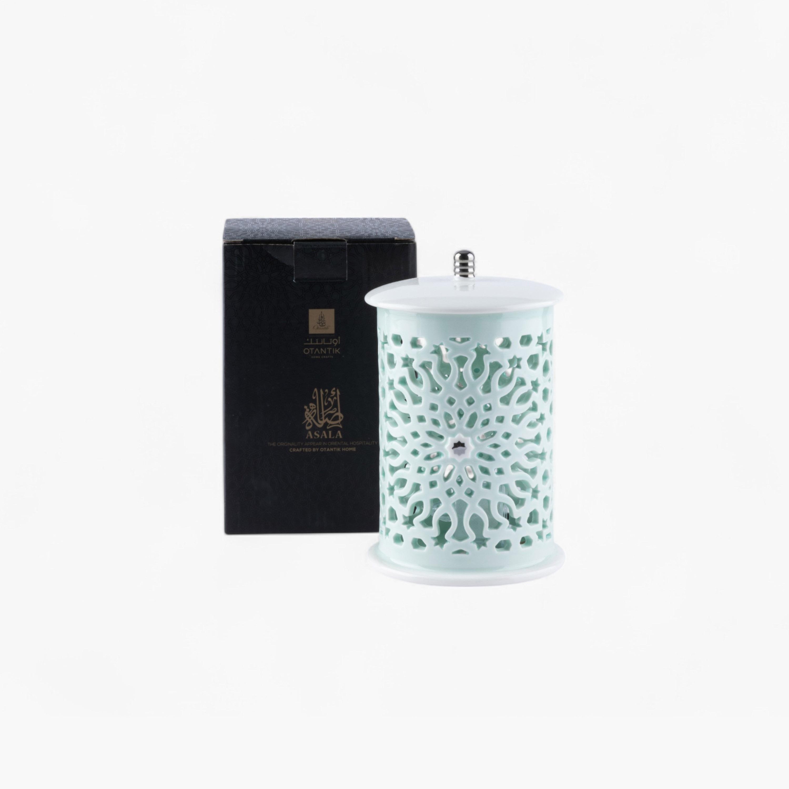 Flameless Candle with Porcelain Candleholder-household-decor-candleholdersandlanterns-image-2