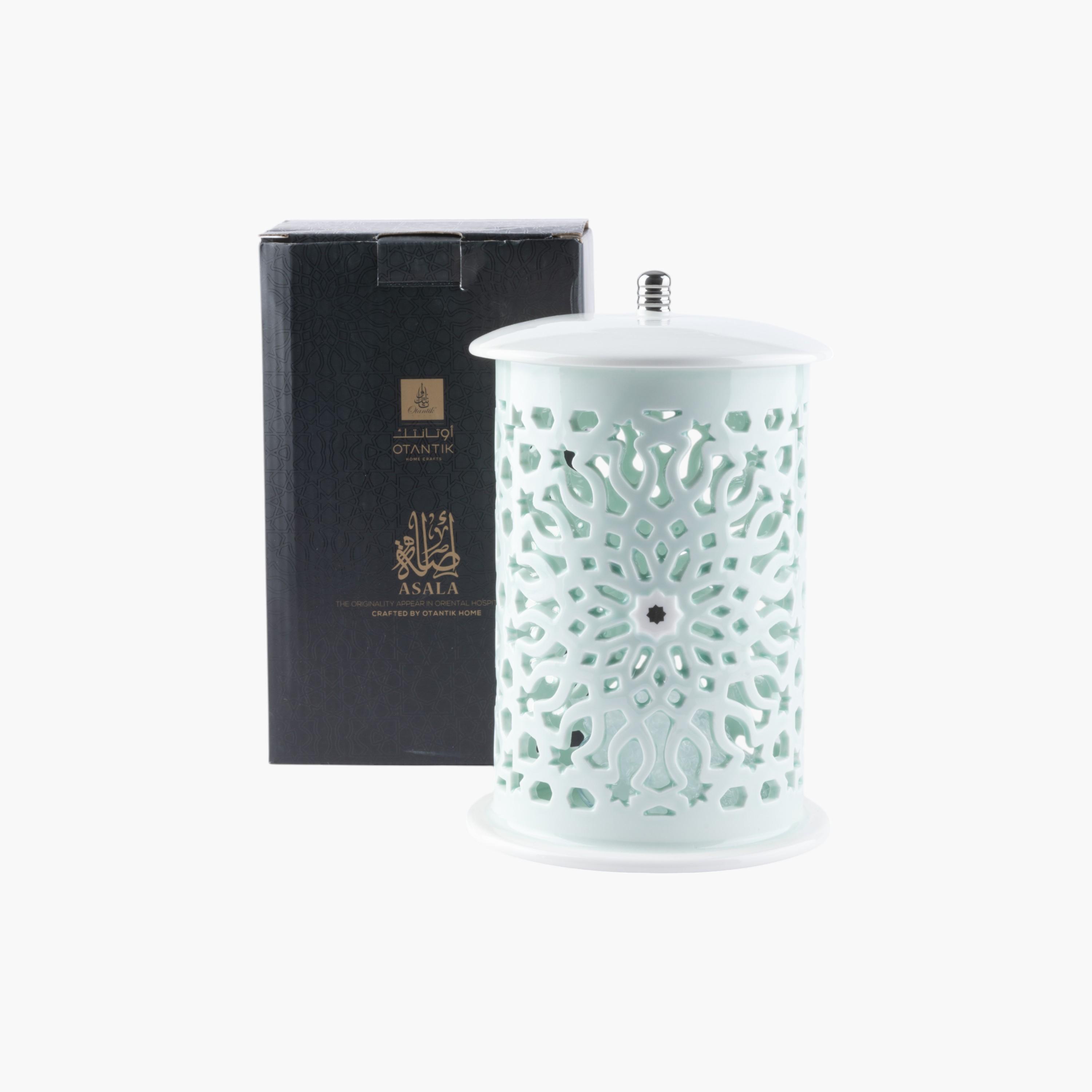Flameless Candle with Porcelain Candleholder-household-decor-candleholdersandlanterns-image-3