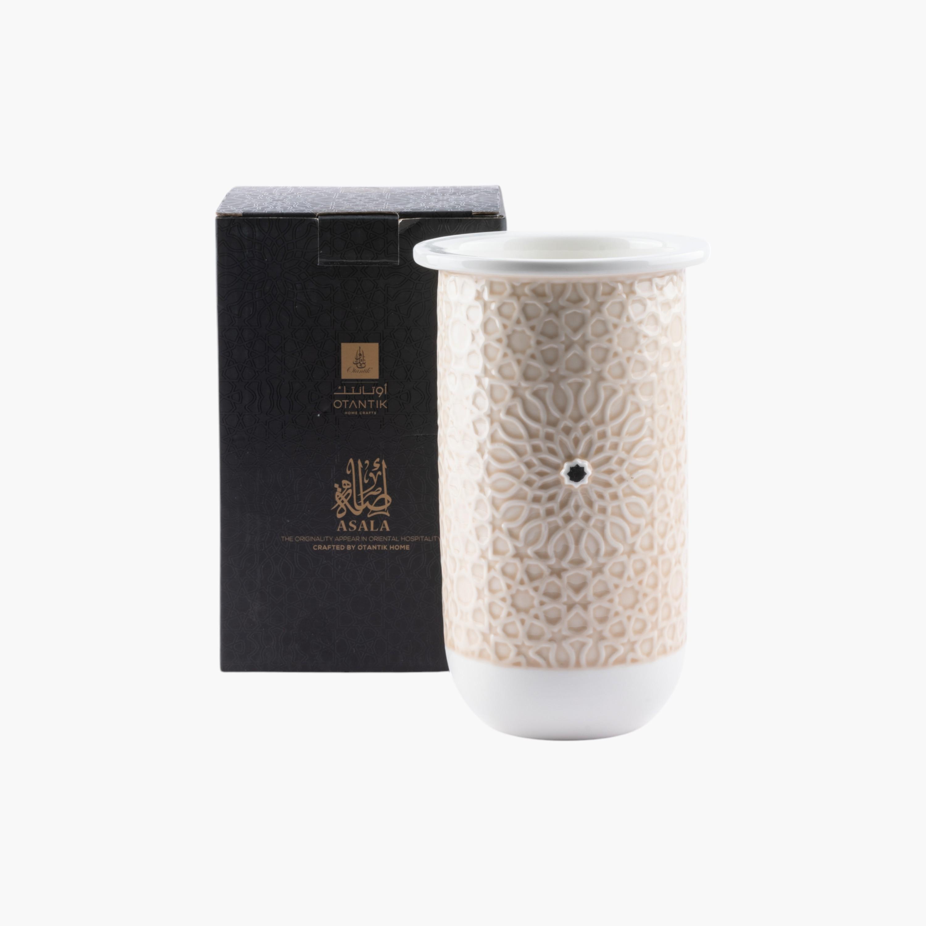 Embossed Porcelain Vase-household-decor-vasesandbowls-image-3