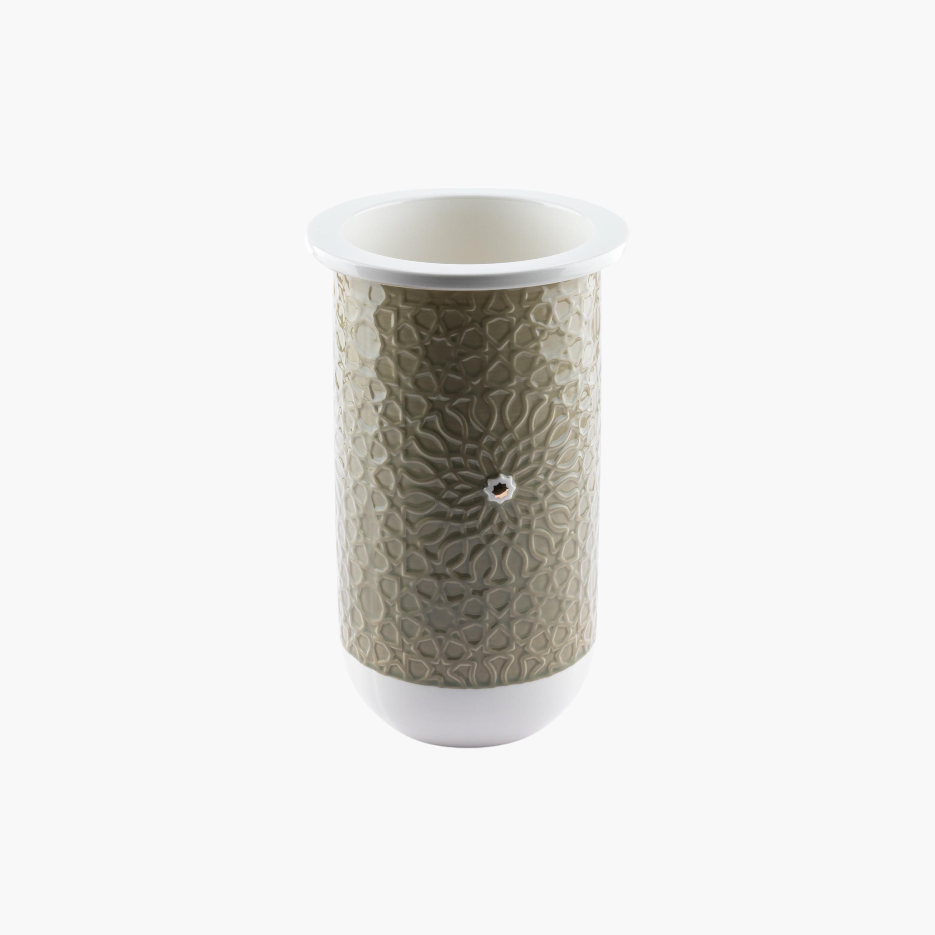 Embossed Porcelain Vase-household-decor-vasesandbowls-image-2