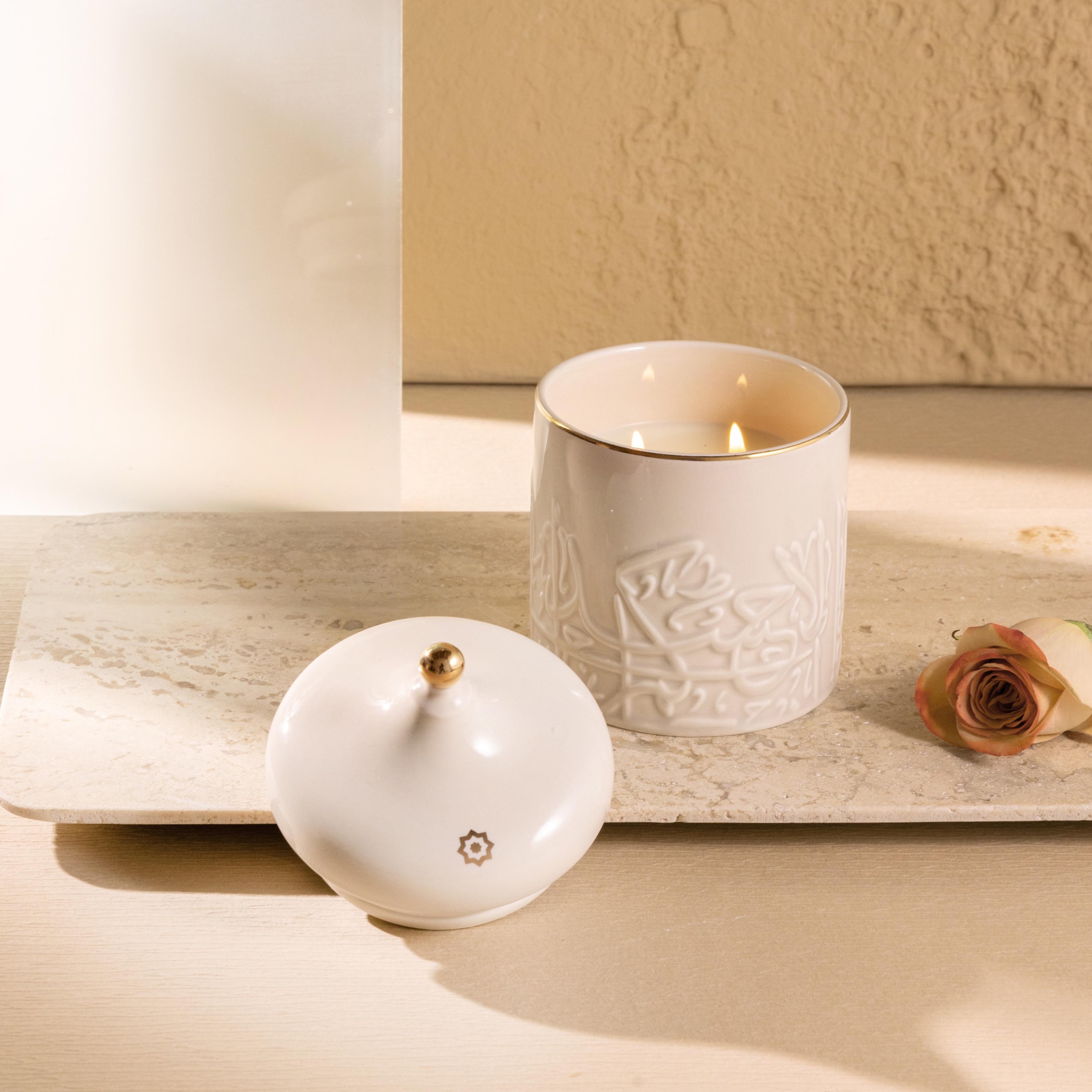 جرة شمع بفتيلين ونقوش عربية مع غطاء من أوتانتيك-household-homefragrance-candles-image-1