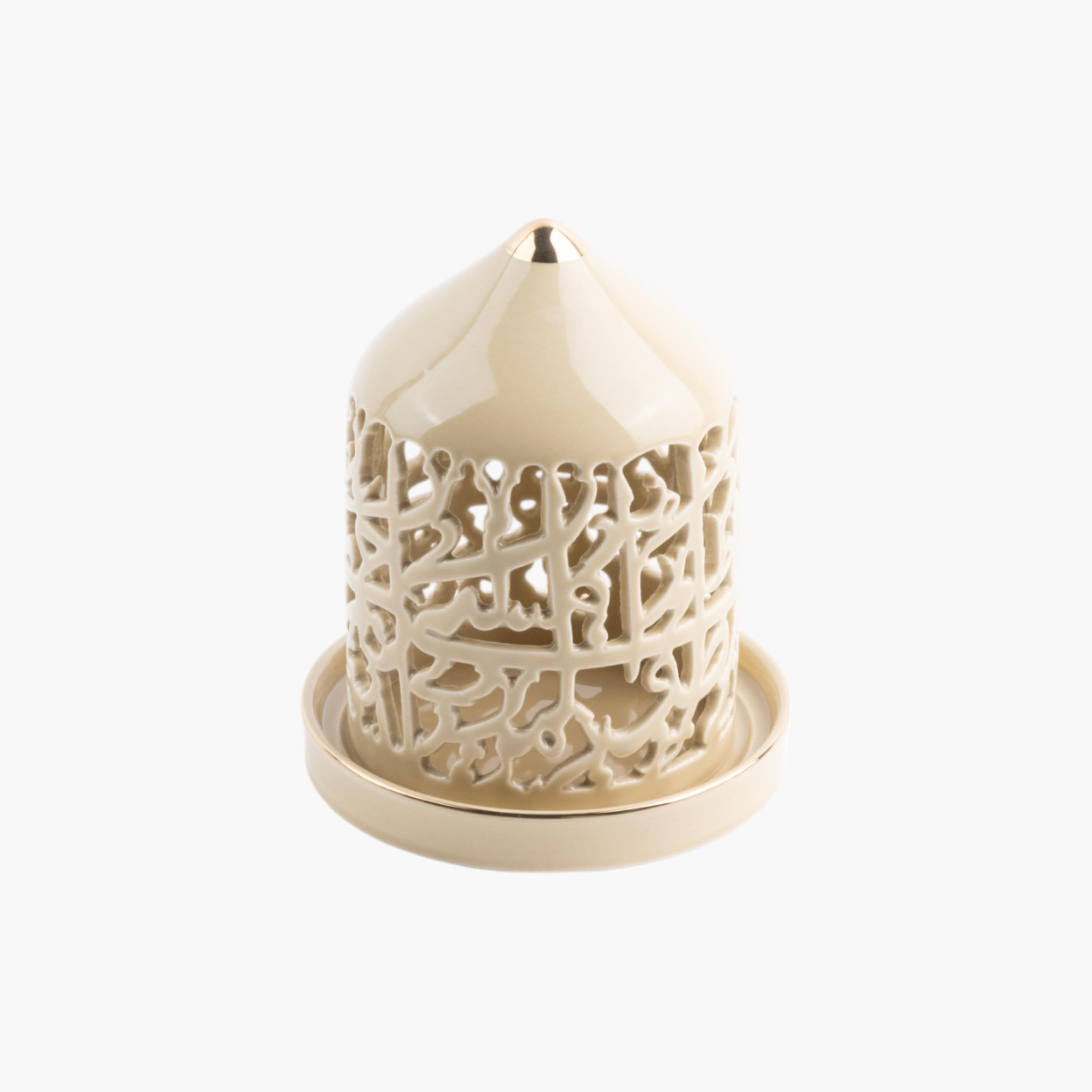 شمعة بلا لهب مع حامل شموع بورسلان من أوتانتك-household-decor-candleholdersandlanterns-image-4
