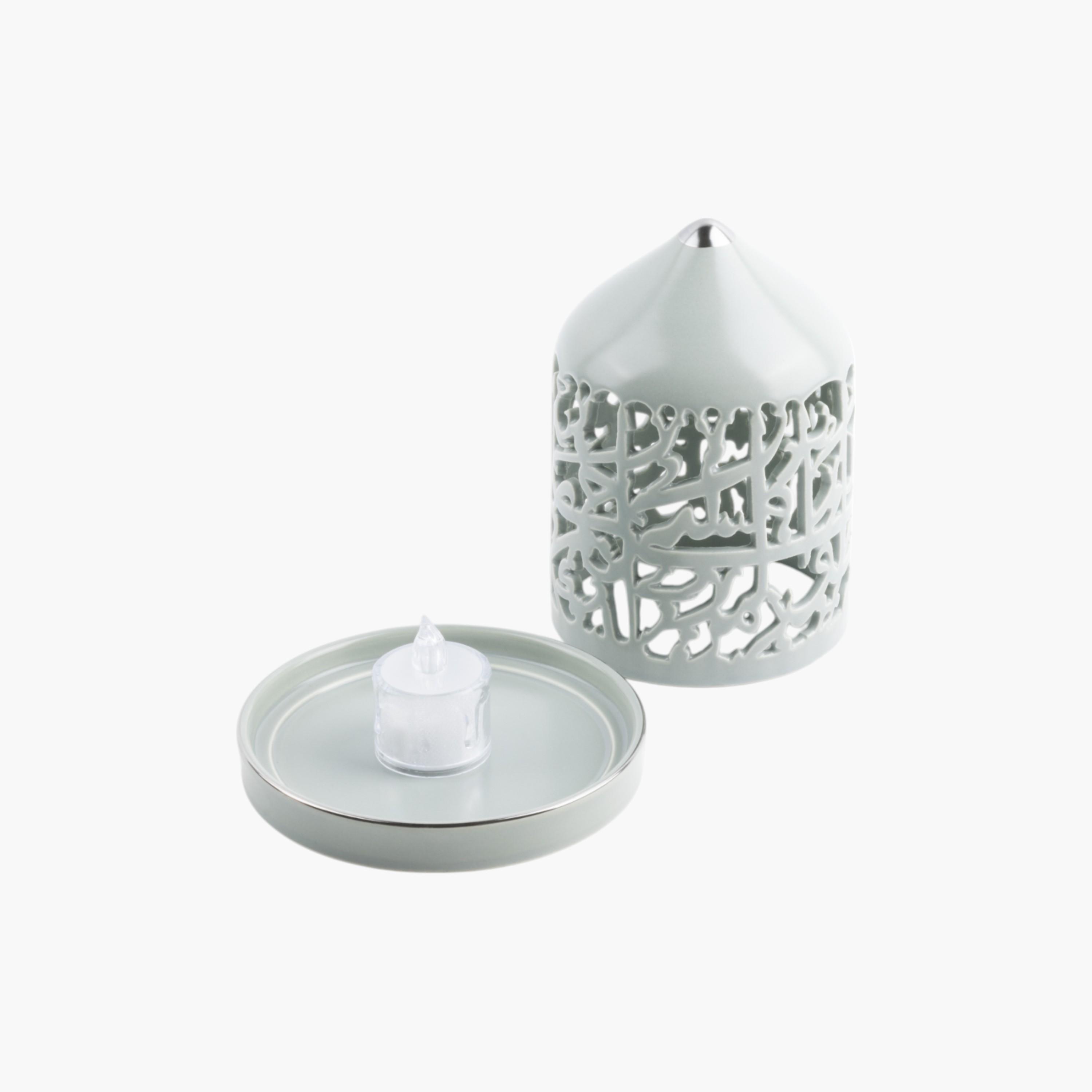 شمعة بلا لهب مع حامل شموع بورسلان من أوتانتك-household-decor-candleholdersandlanterns-image-2