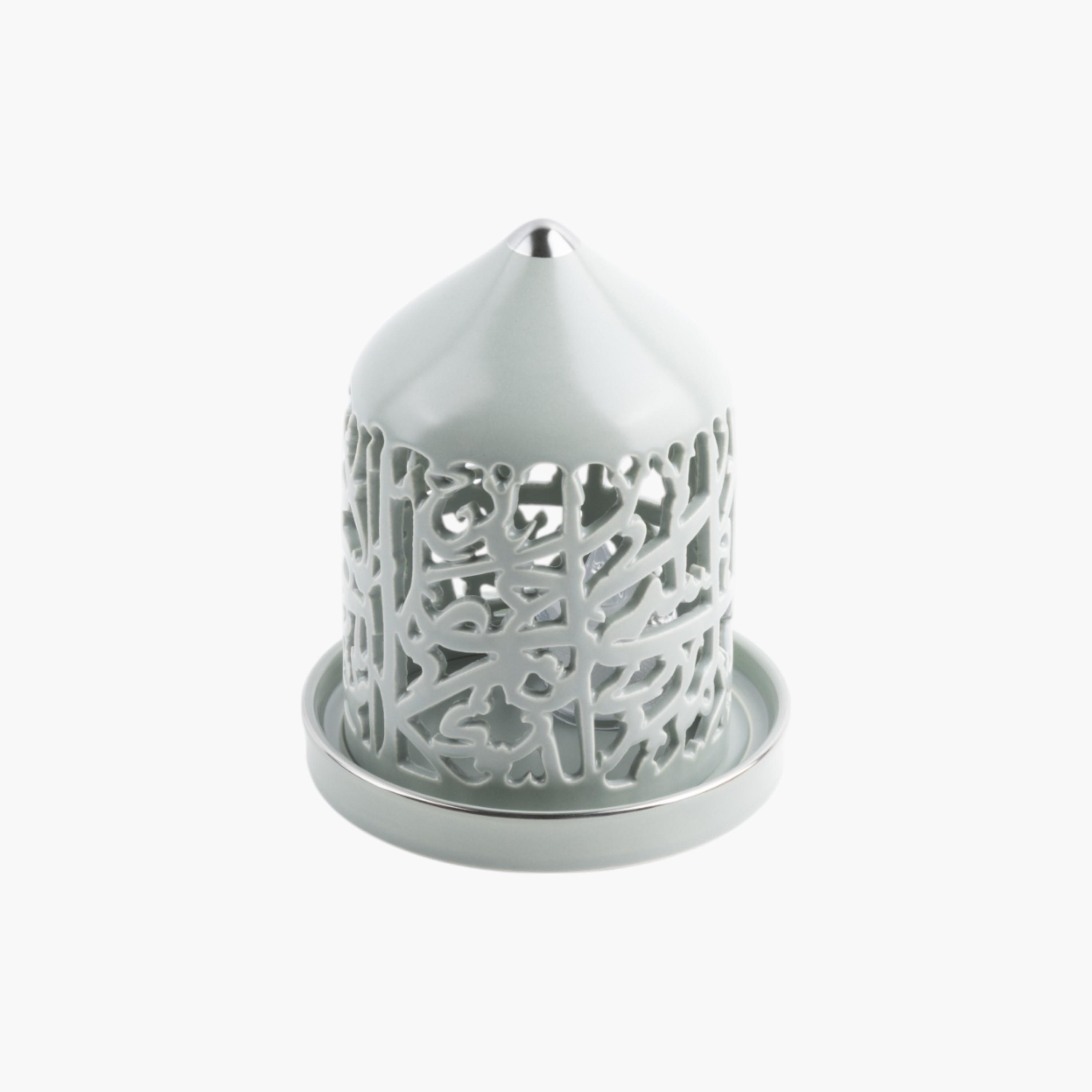 Flameless Candle with Porcelain Candleholder-household-decor-candleholdersandlanterns-image-3