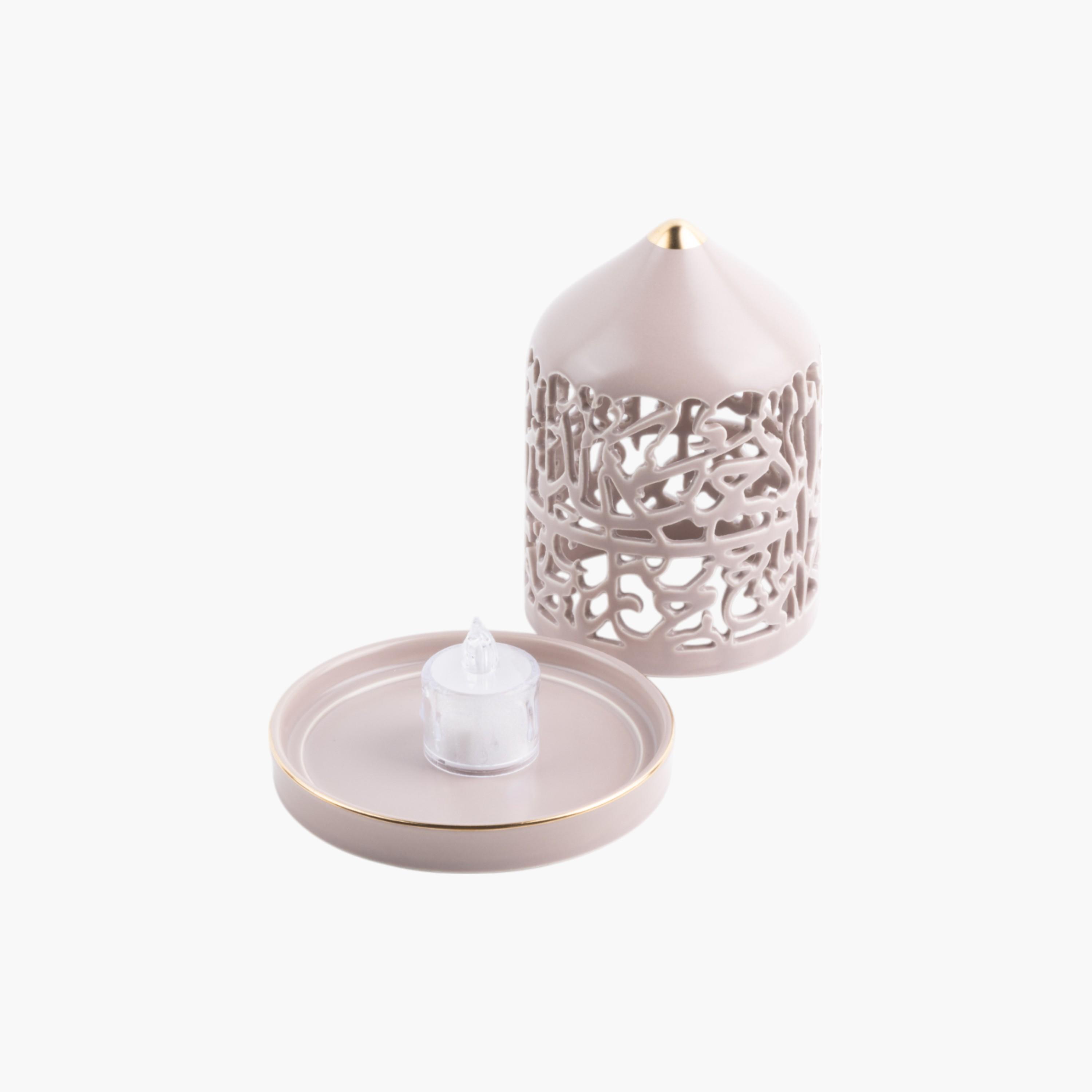 شمعة بلا لهب مع حامل شموع بورسلان من أوتانتك-household-decor-candleholdersandlanterns-image-4