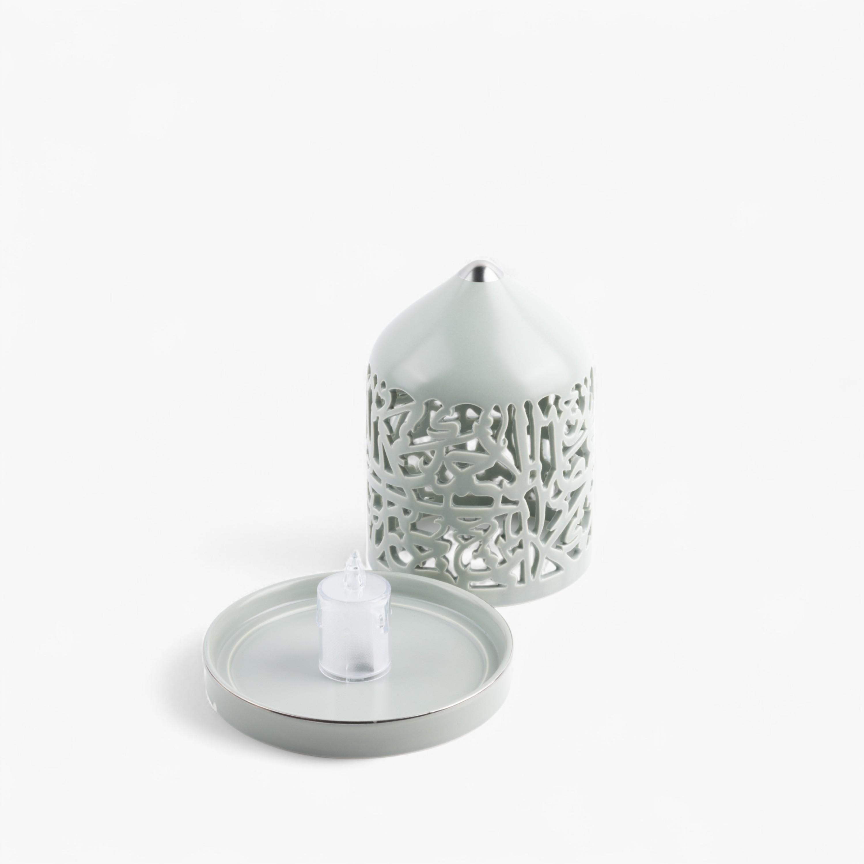 شمعة بدون لهب مع حامل شموع بورسلان من أوتانتيك-household-decor-candleholdersandlanterns-image-5