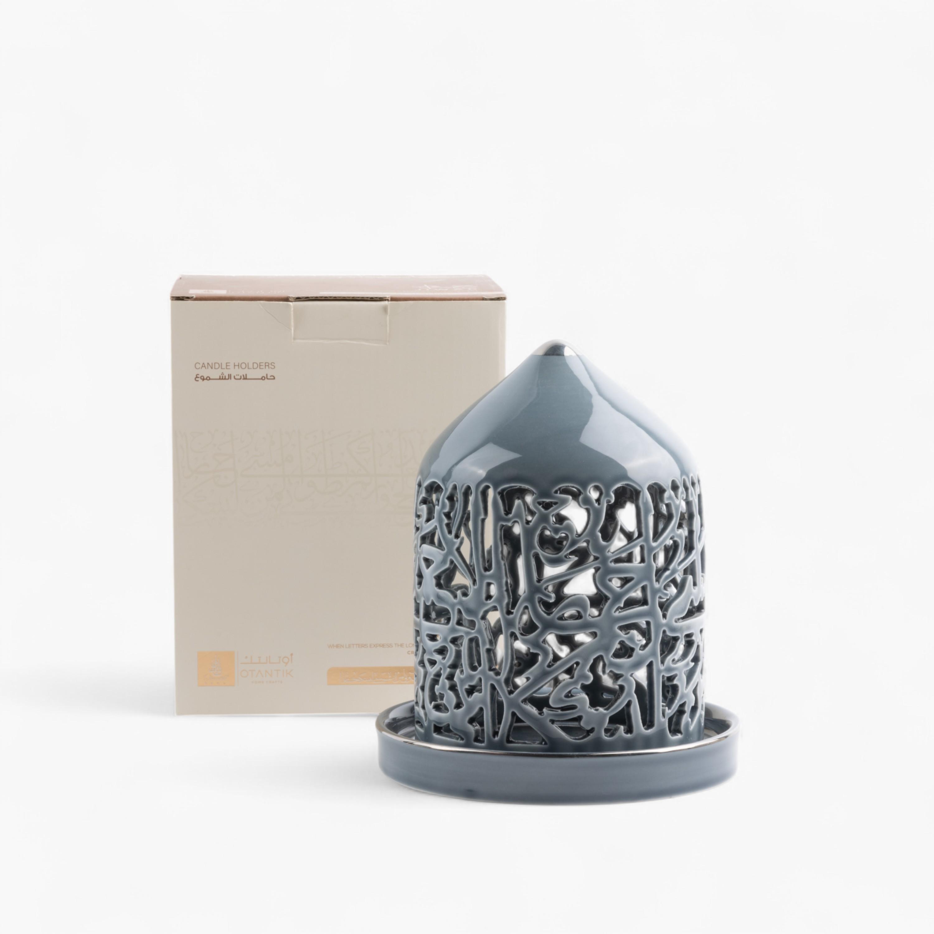 Flameless Candle with Porcelain Candleholder-household-decor-candleholdersandlanterns-image-3