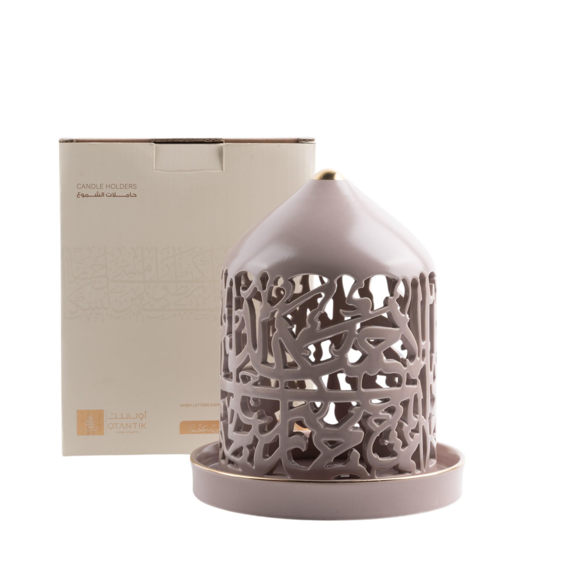 Flameless Candle with Porcelain Candleholder-household-decor-candleholdersandlanterns-image-2