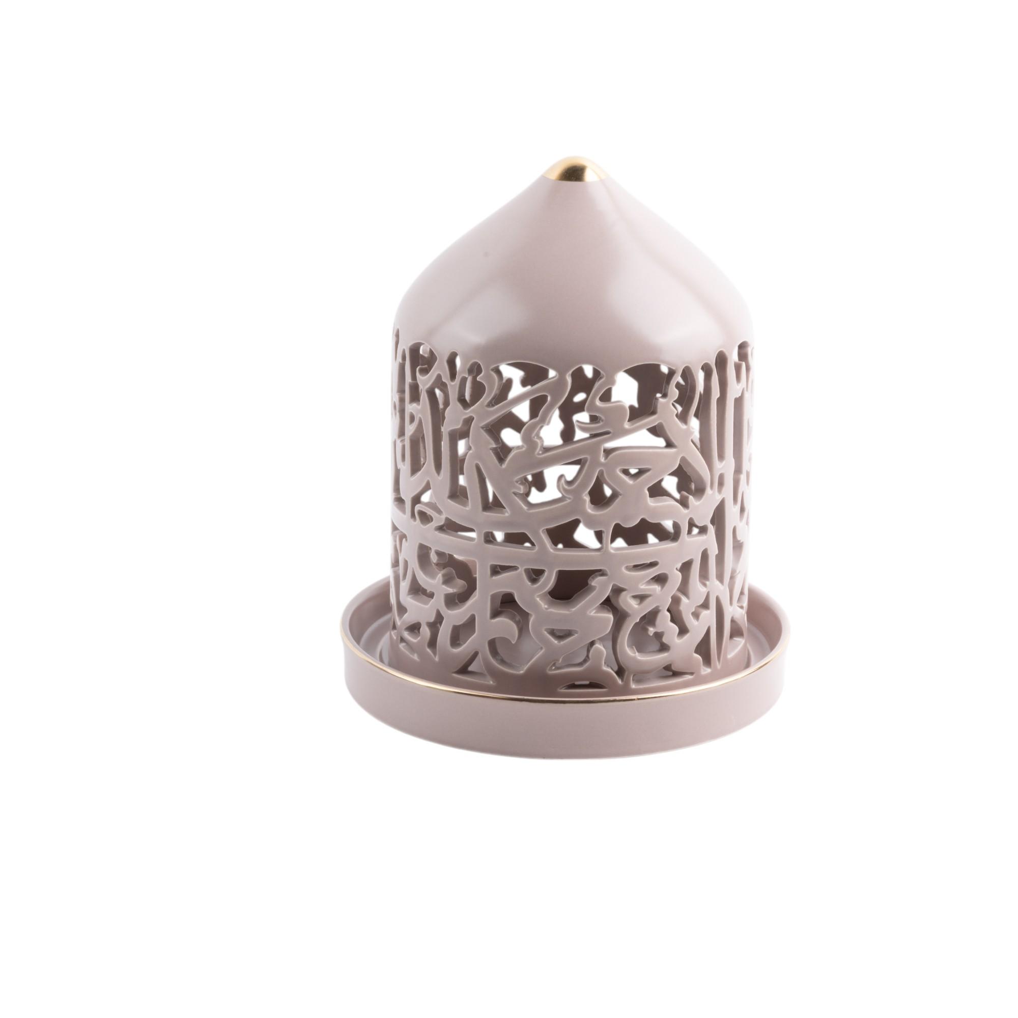 Flameless Candle with Porcelain Candleholder-household-decor-candleholdersandlanterns-image-4