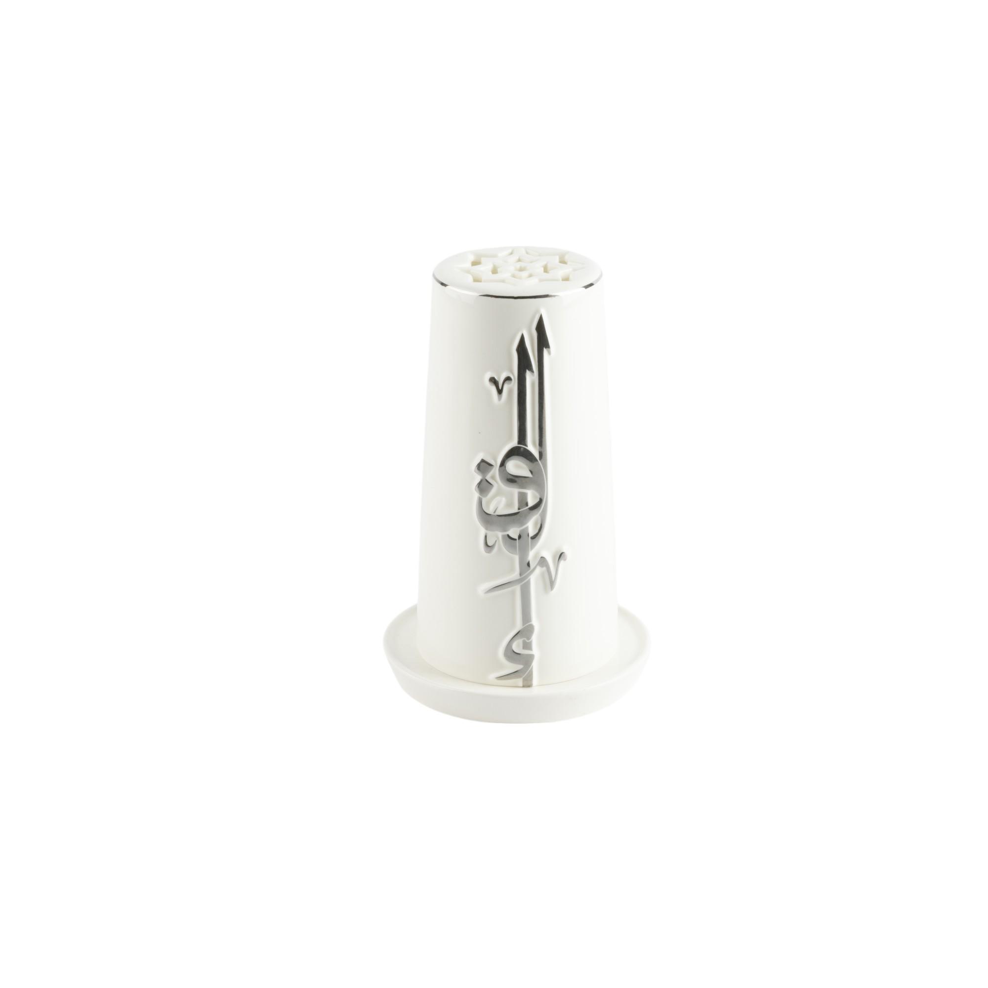 شمعة سيراميك بدون لهب بتزيينات الخط العربي مع حامل شموع من أوتانتيك-household-decor-candleholdersandlanterns-image-3