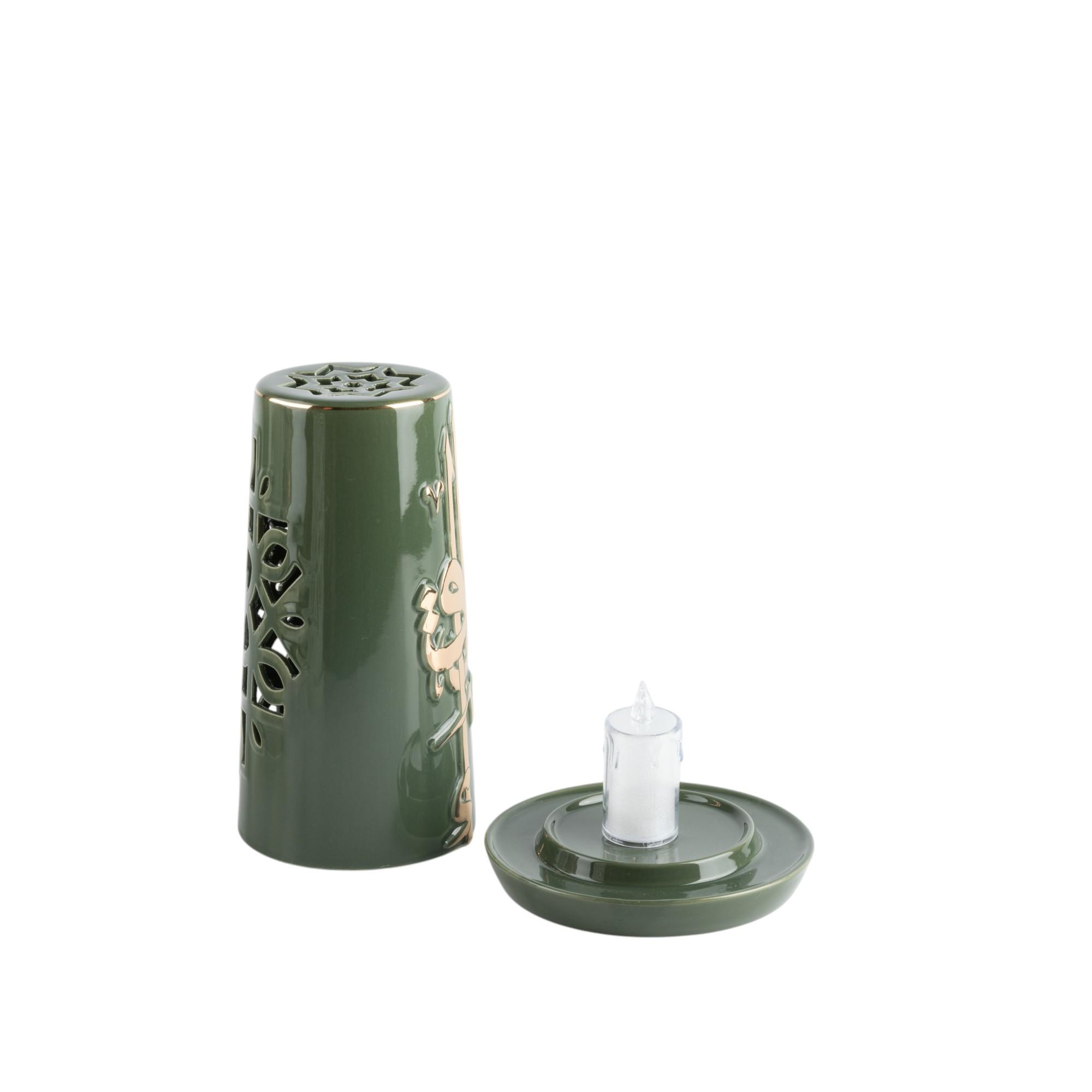 Calligraphy Accent Flameless Candle with Candleholder-household-decor-candleholdersandlanterns-image-2