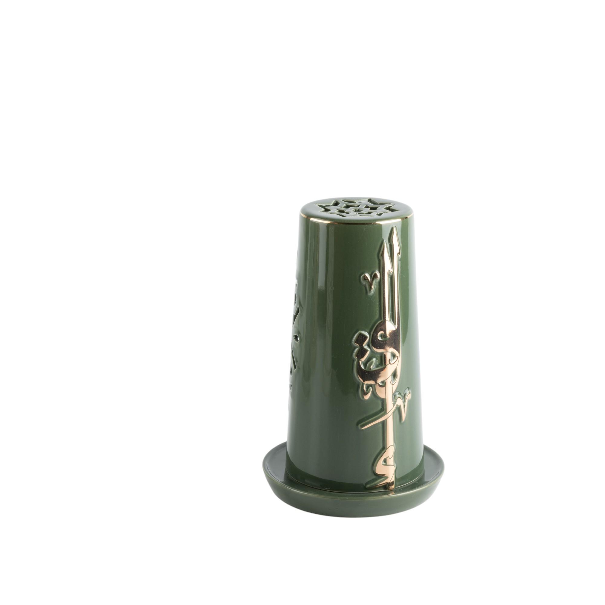 حامل شموع وشمعة بدون لهب بزينة خط عربي من أوتانتيك-household-decor-candleholdersandlanterns-image-3