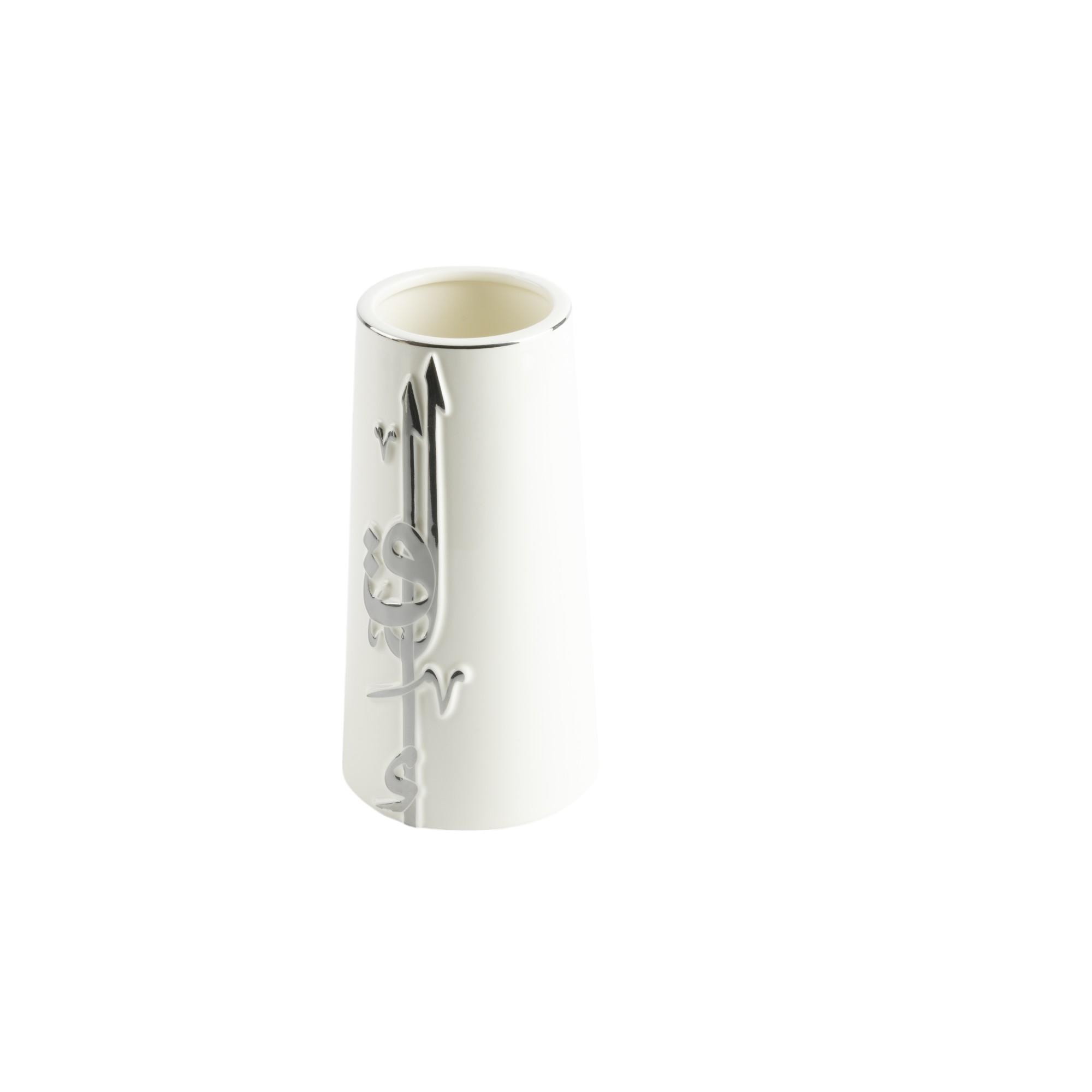 Arabic Calligraphy Detail Porcelain Flower Vase-household-decor-vasesandbowls-image-2