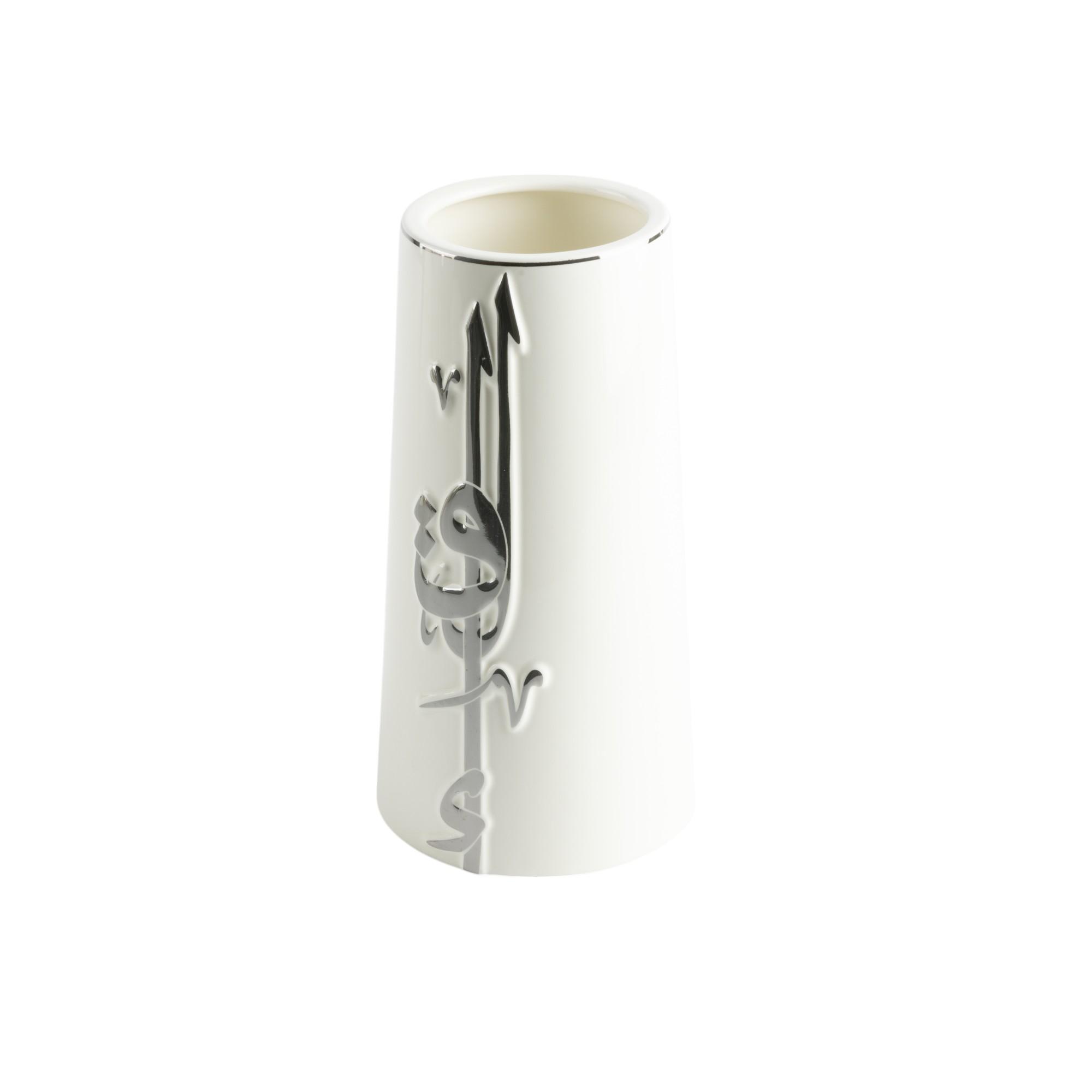 Arabic Calligraphy Detail Porcelain Flower Vase-household-decor-vasesandbowls-image-2