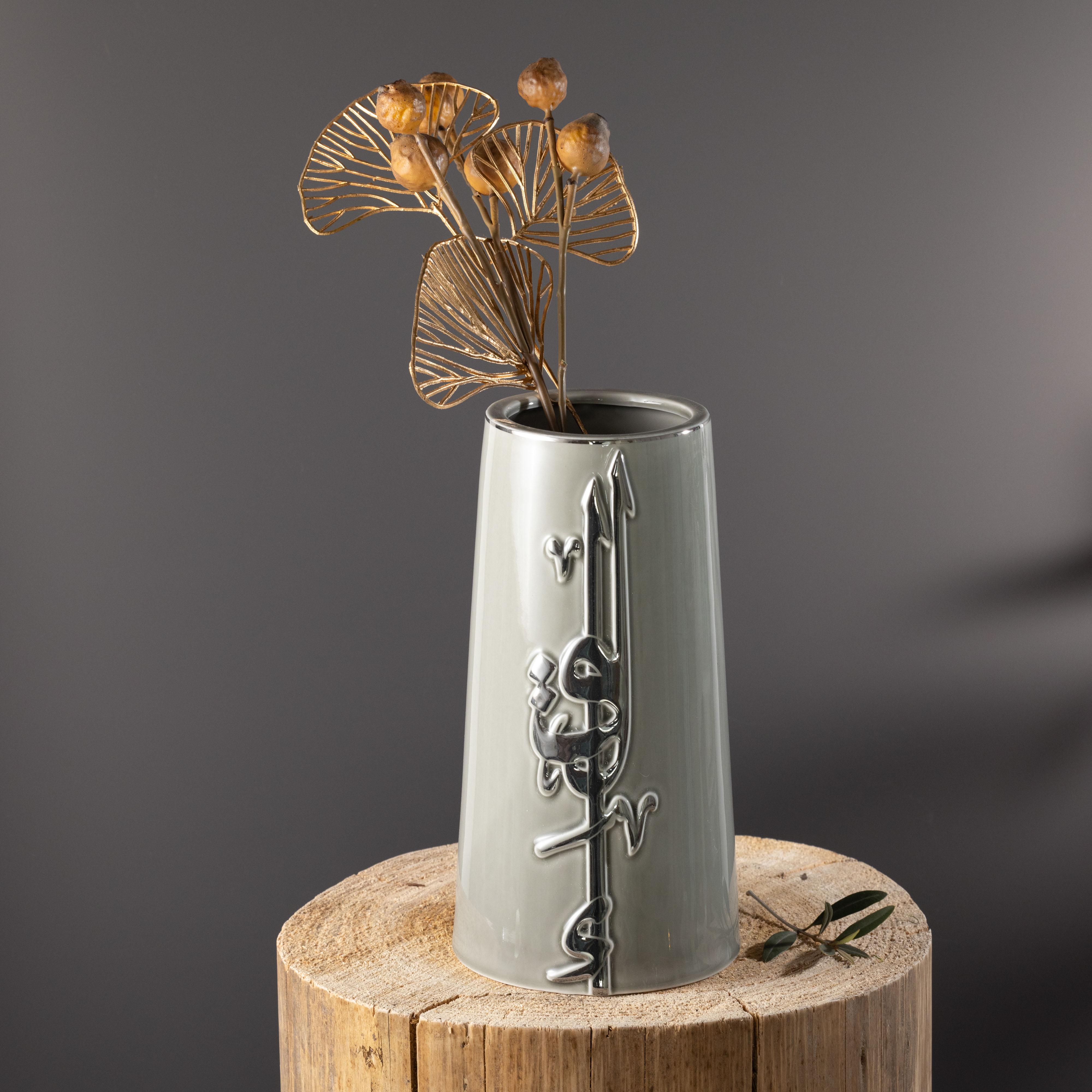 Arabic Calligraphy Detail Porcelain Flower Vase-household-decor-vasesandbowls-image-1