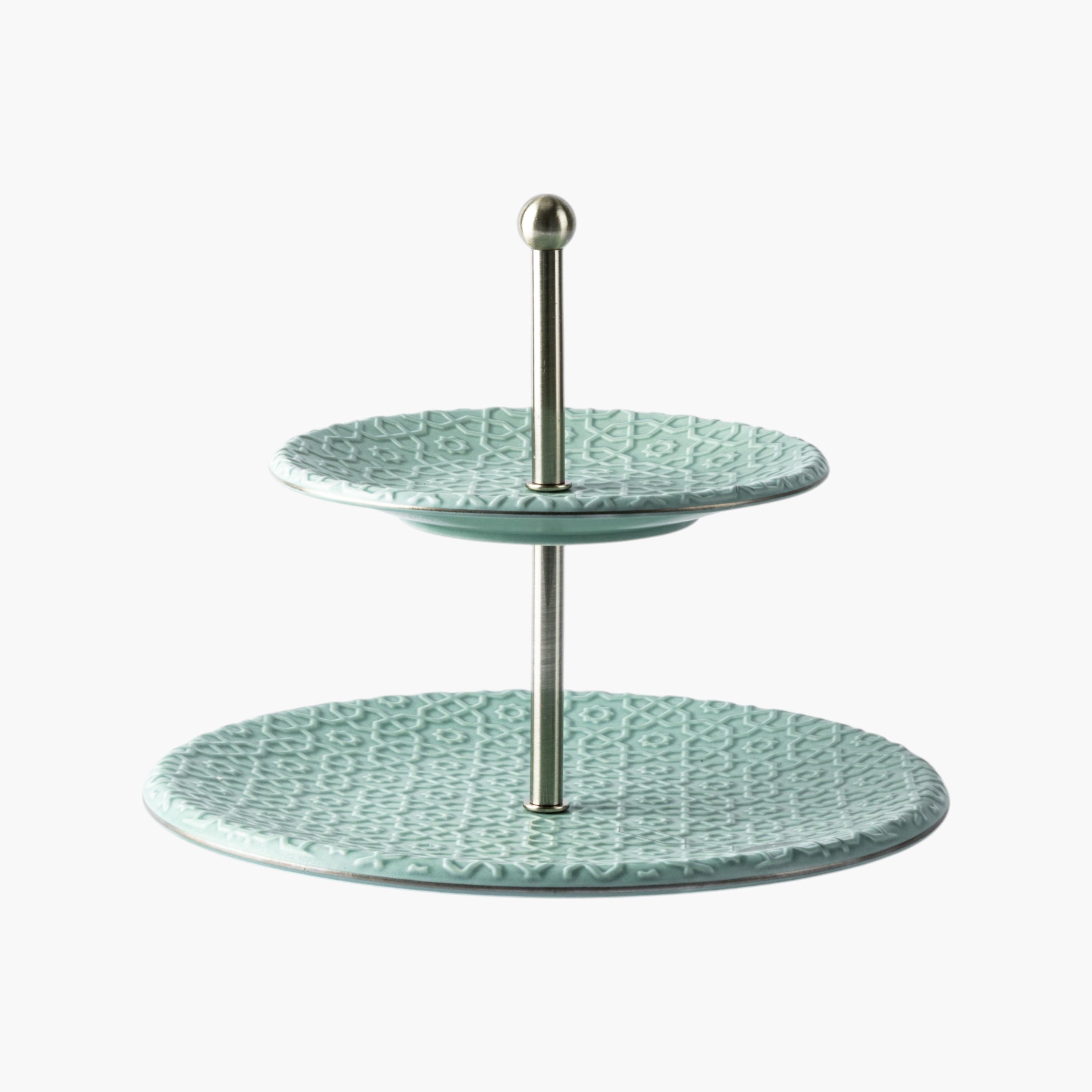 Porcelain 2-Tier Cake Stand-household-dining-serveware-cakestands-image-3