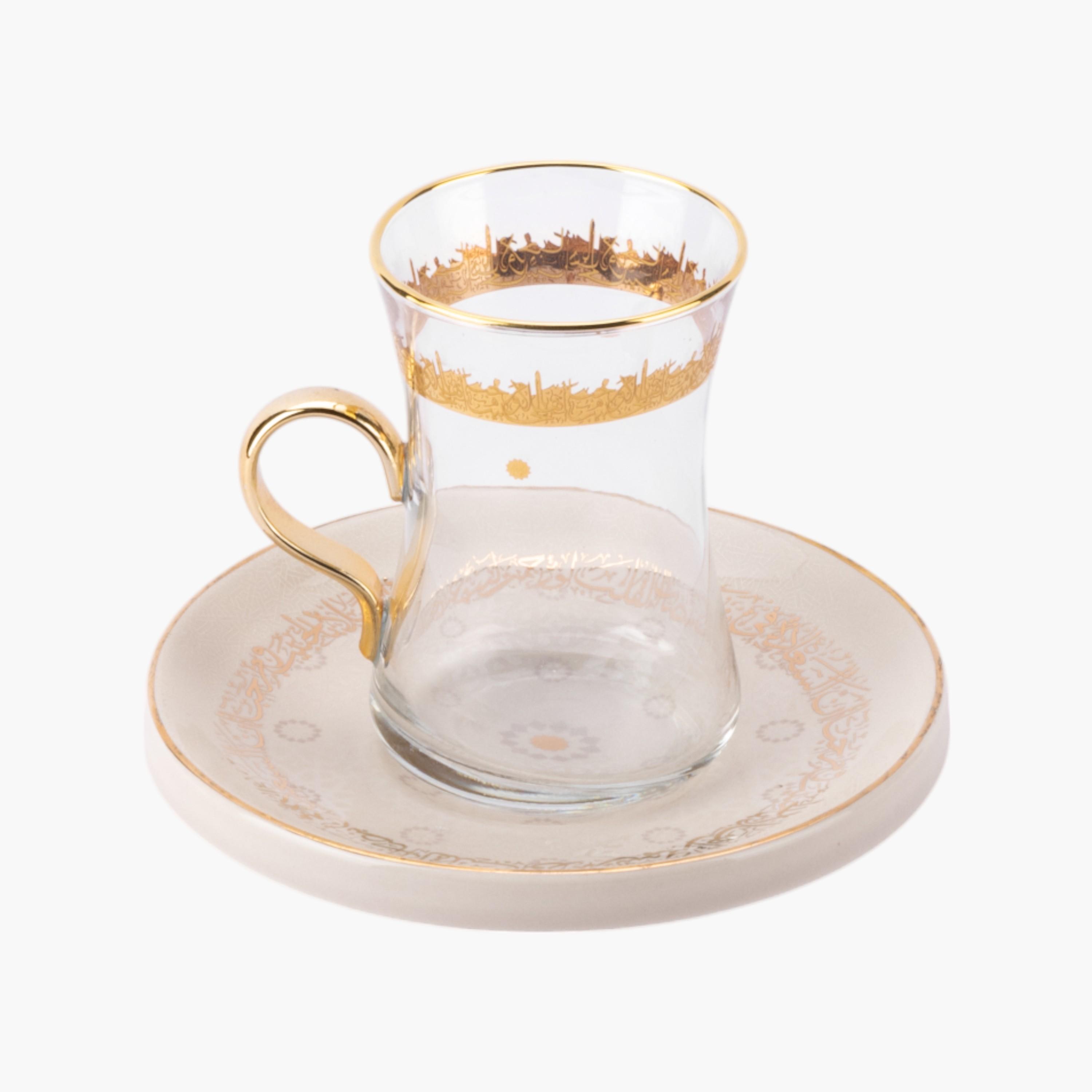 طقم فناجين وصحون قهوة بورسلان بتزيينات الخط العربي 19 قطعة من أوتانتيك-household-dining-teaandcoffee-teaandcoffeesets-image-6