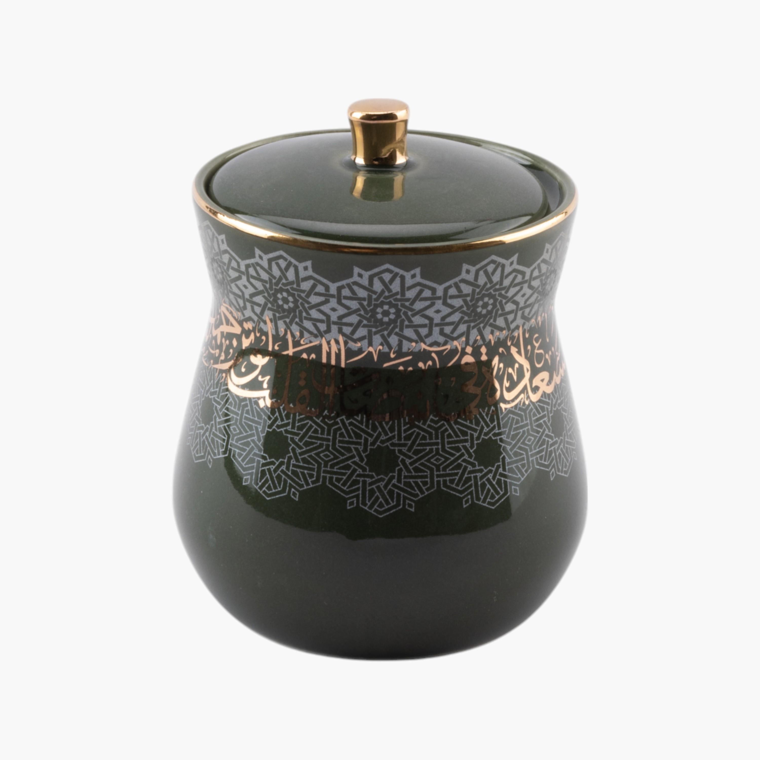 طقم فناجين قهوة وصحون بتفاصيل الخط العربي 19 قطعة من أوتانتيك-household-dining-teaandcoffee-teaandcoffeesets-image-5