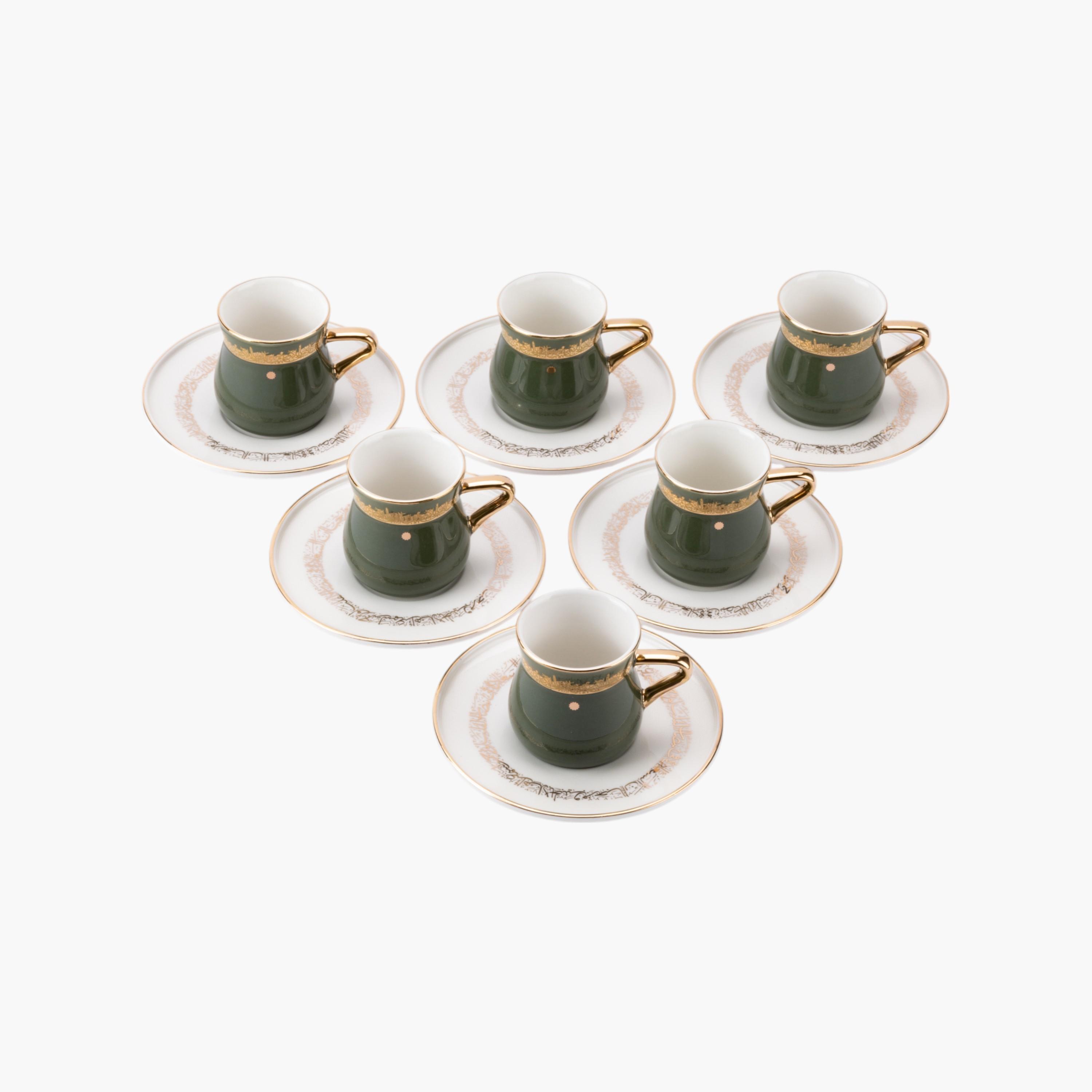 Arabic Calligraphy 12-Piece Turkish Coffee Cup and Saucer Set-household-dining-teaandcoffee-teaandcoffeesets-image-4