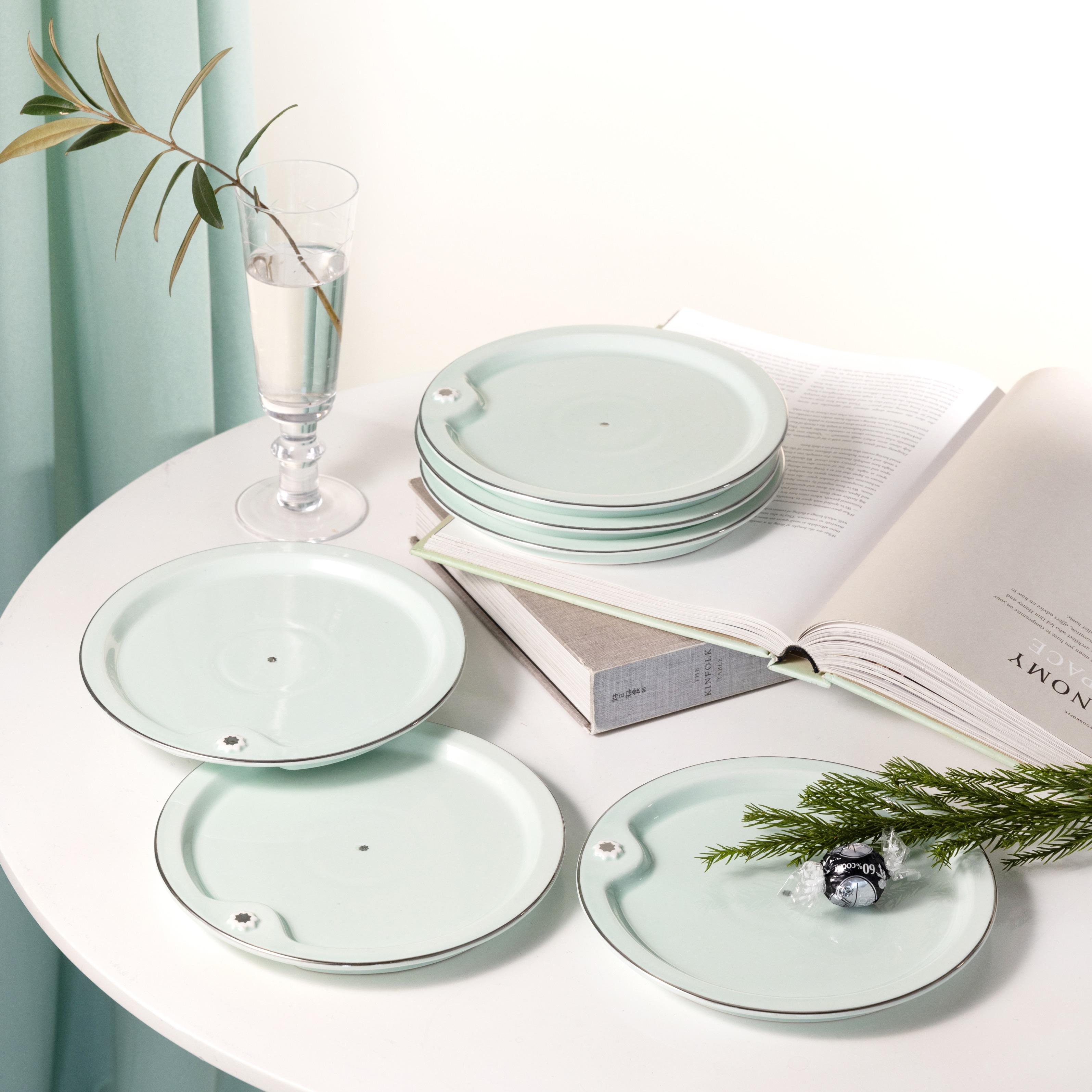 Porcelain 6-Piece Dessert Plate Set-household-dining-dinnerware-dinnersets-image-1