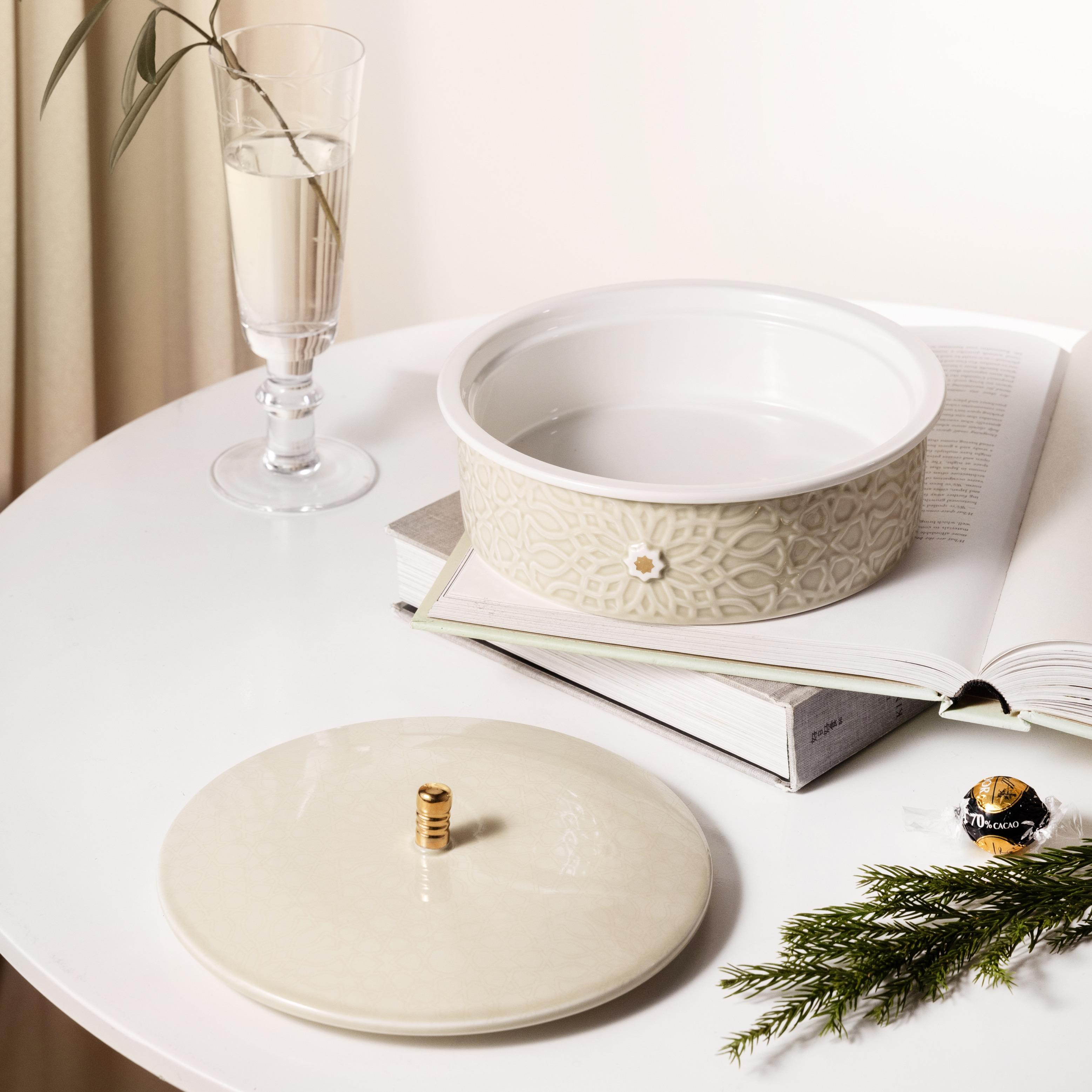 وعاء تمر بورسلان مع غطاء من أوتانتيك-household-dining-dinnerware-bowls-image-1