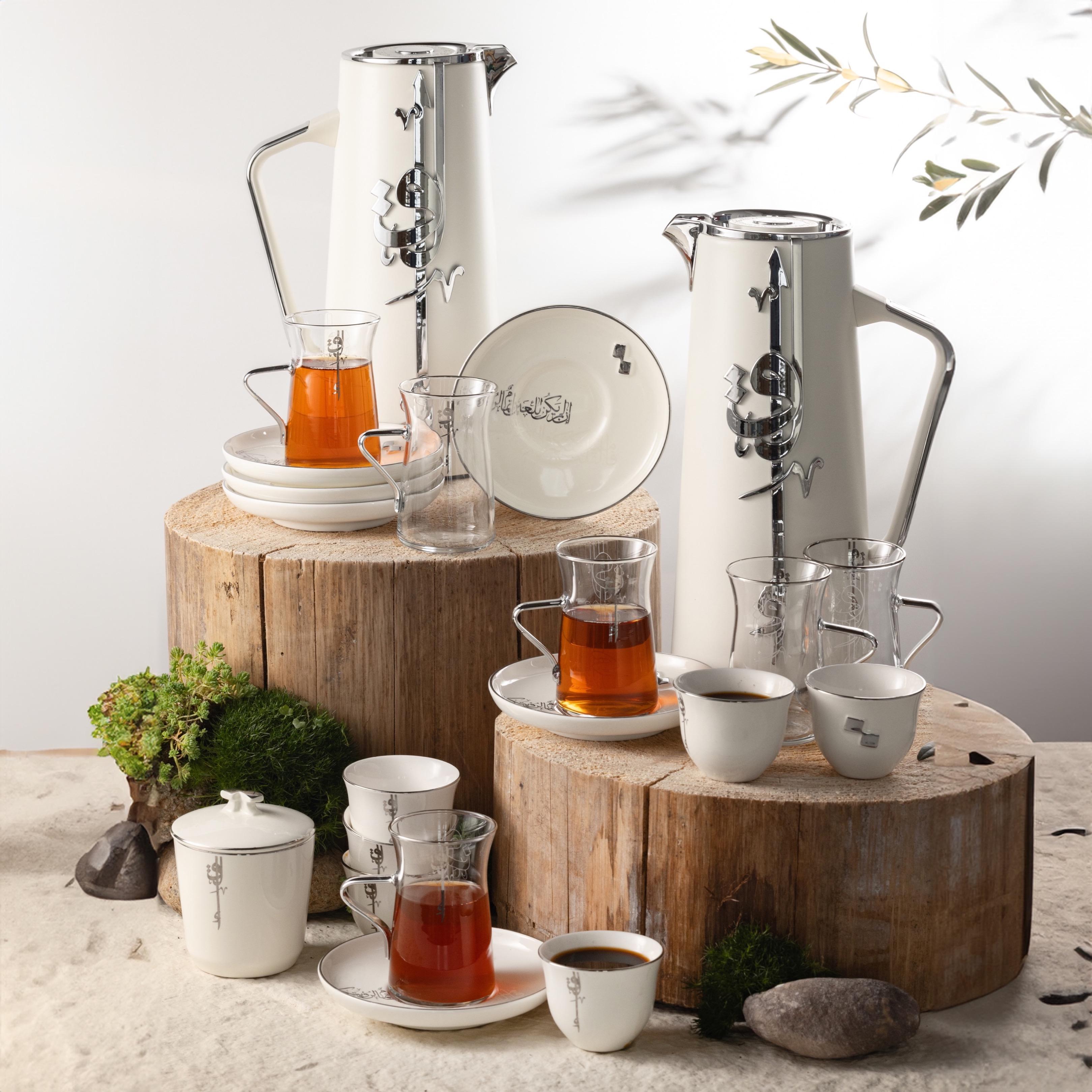 طقم فناجين قهوة وأكواب شاي وصحون بورسلان 15 قطعة من أوتانتيك-household-dining-teaandcoffee-teaandcoffeesets-image-1