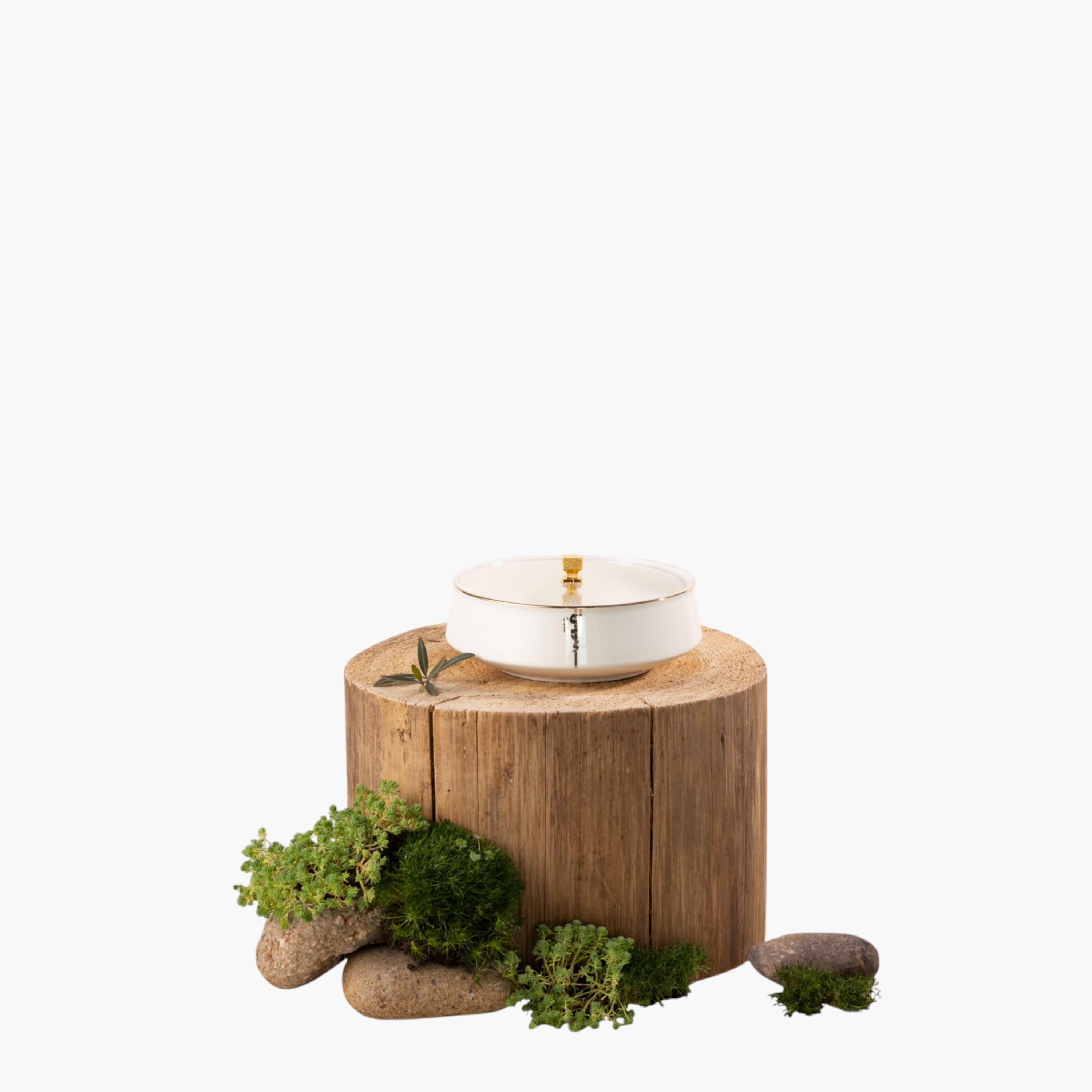 وعاء تمر بورسلان مزين مع غطاء من أوتانتيك-household-dining-dinnerware-bowls-image-1