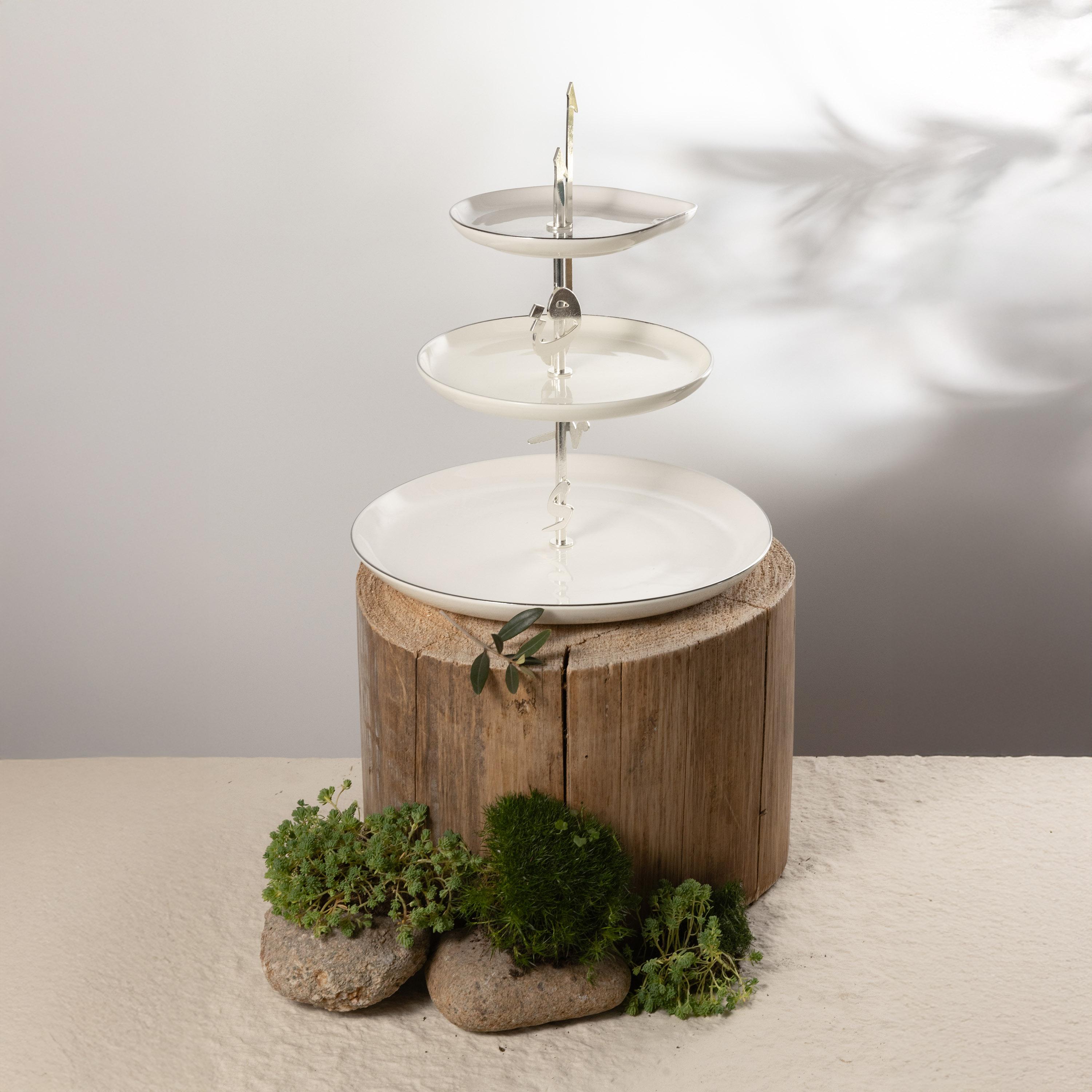 Porcelain 3-Tier Cake Stand-household-dining-serveware-cakestands-image-1