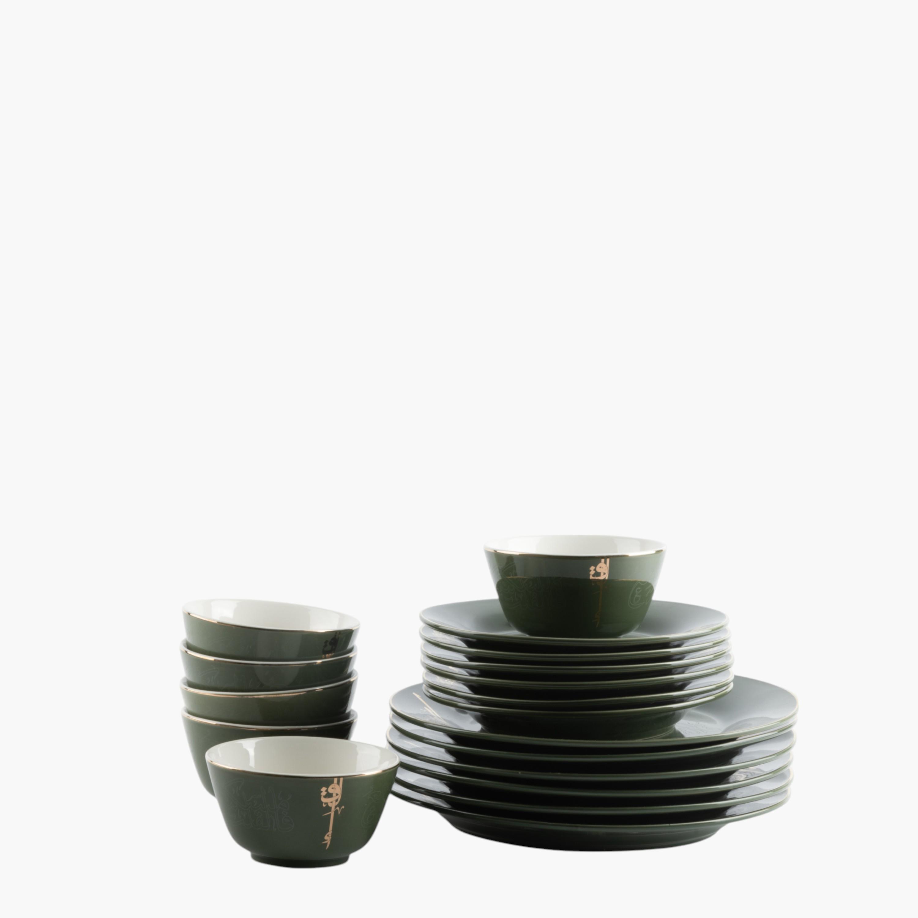 Calligraphy Detail 18-Piece Porcelain Dinner Set-household-dining-dinnerware-dinnersets-image-6