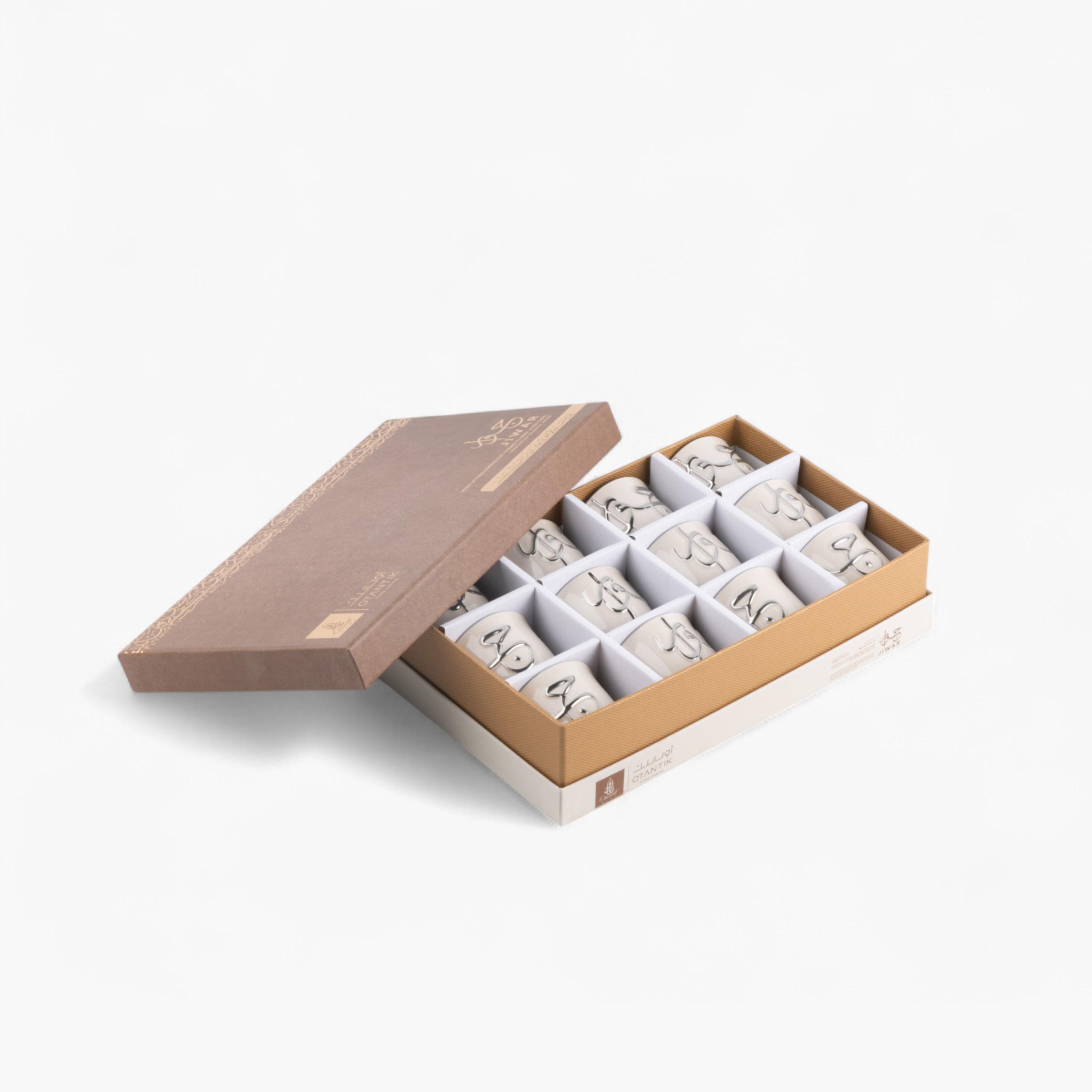 Calligraphy 12-Piece Porcelain Kahwa Set-household-dining-teaandcoffee-teaandcoffeesets-image-4