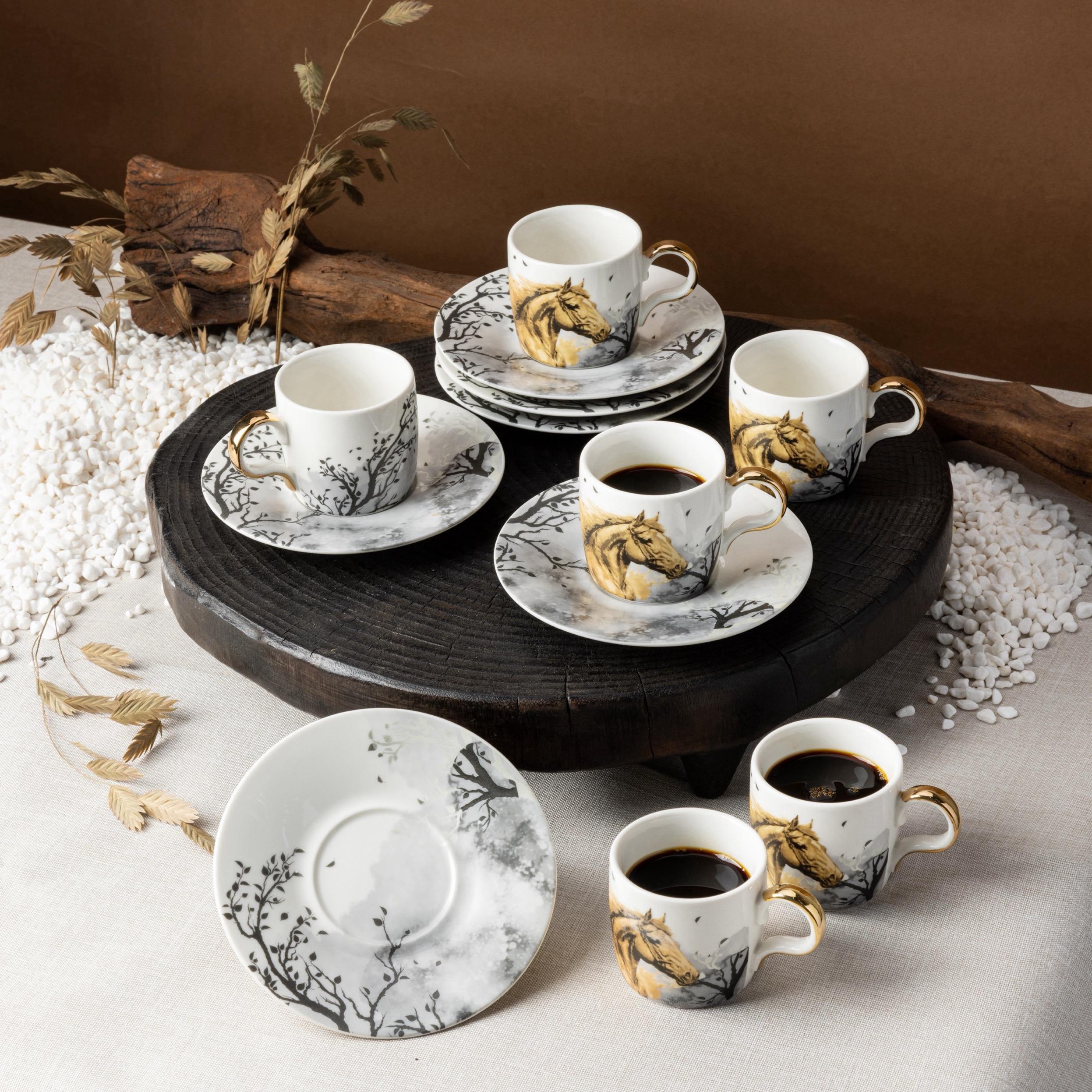 طقم فناجين وصحون شاي 12 قطعة بطبعات من أوتانتيك-household-dining-teaandcoffee-teaandcoffeesets-image-1