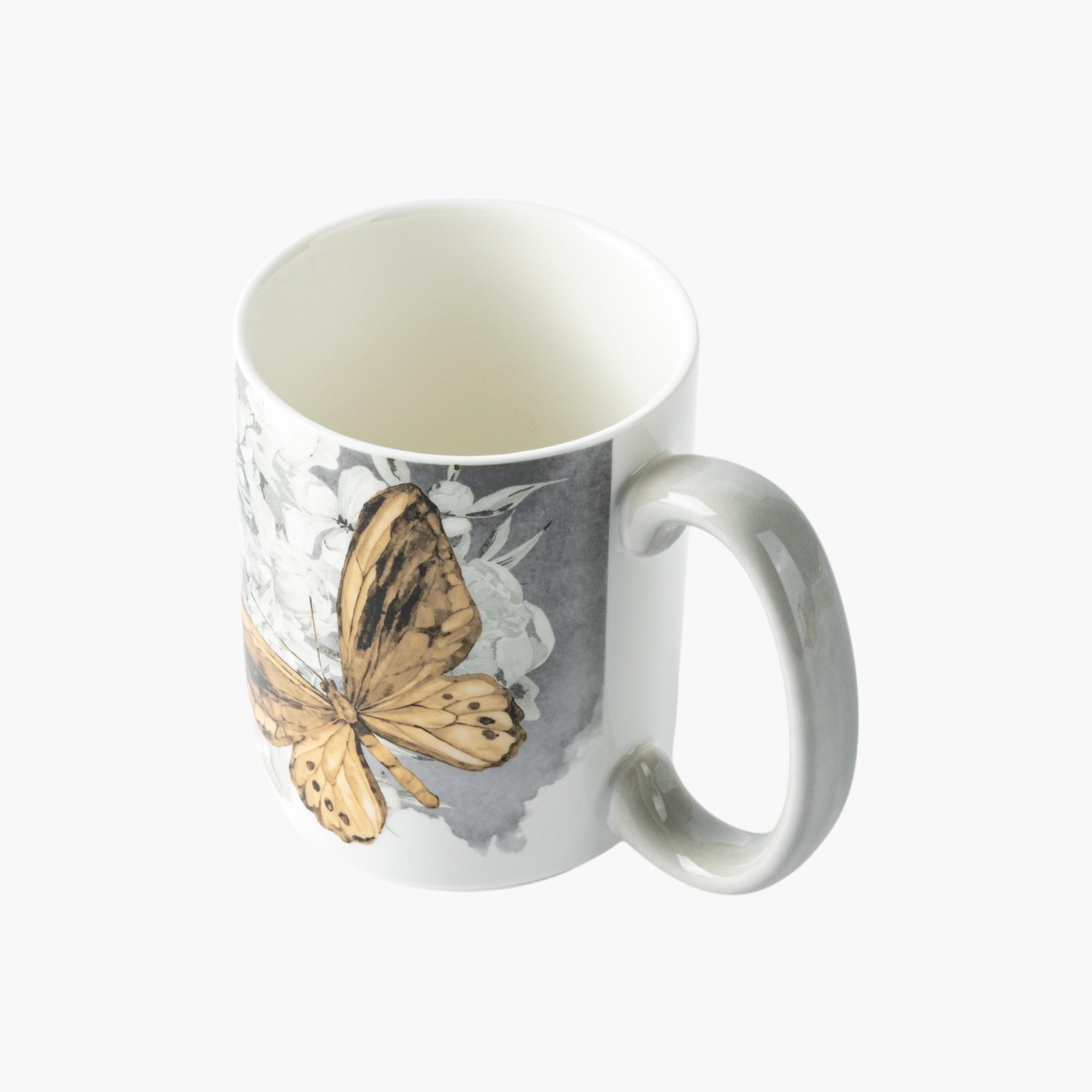 Butterfly Print Mug with Handle-household-dining-teaandcoffee-teaandcoffeesets-image-3