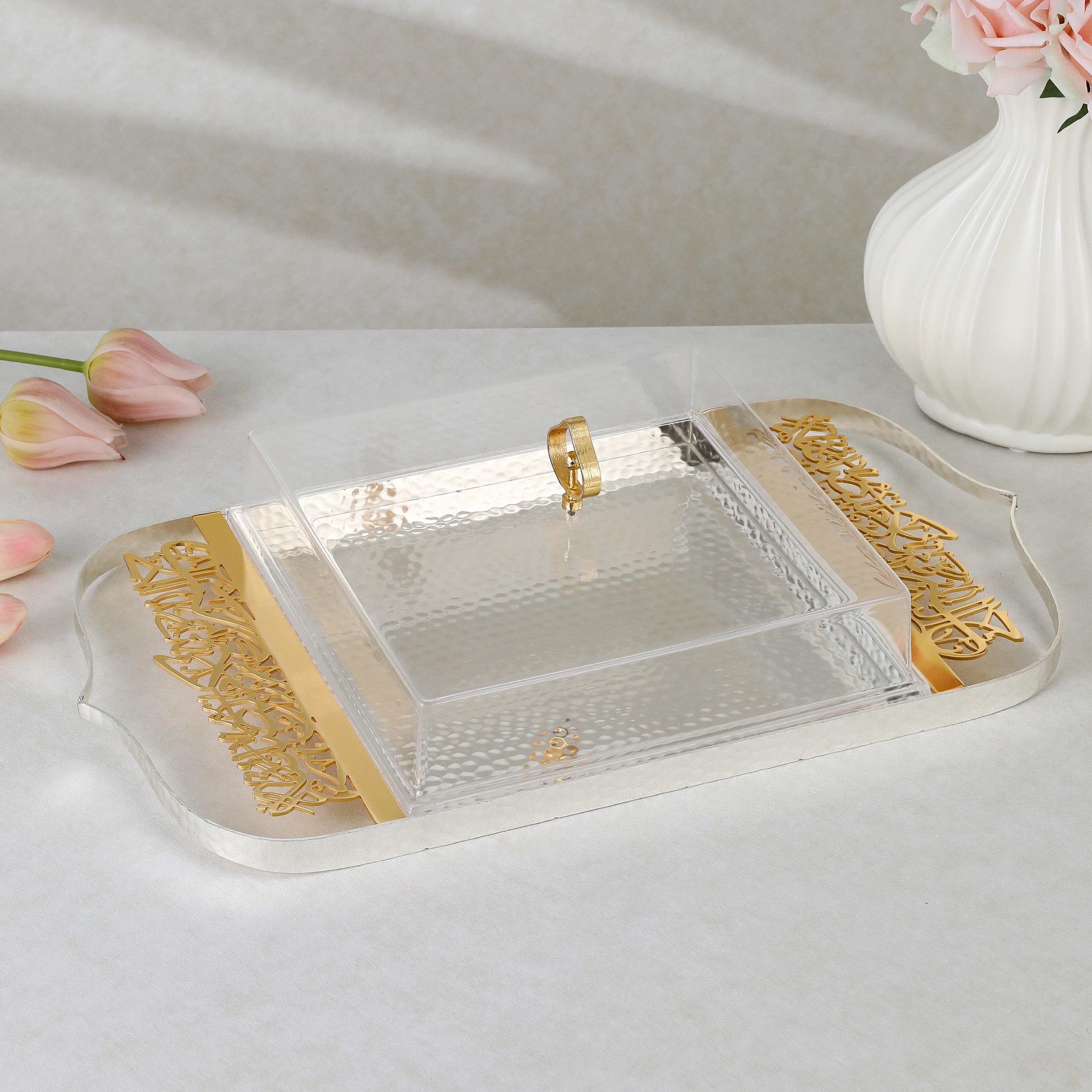 Arabic Calligraphy Detail Serving Tray with Lid-household-dining-serveware-servingtrays-image-2