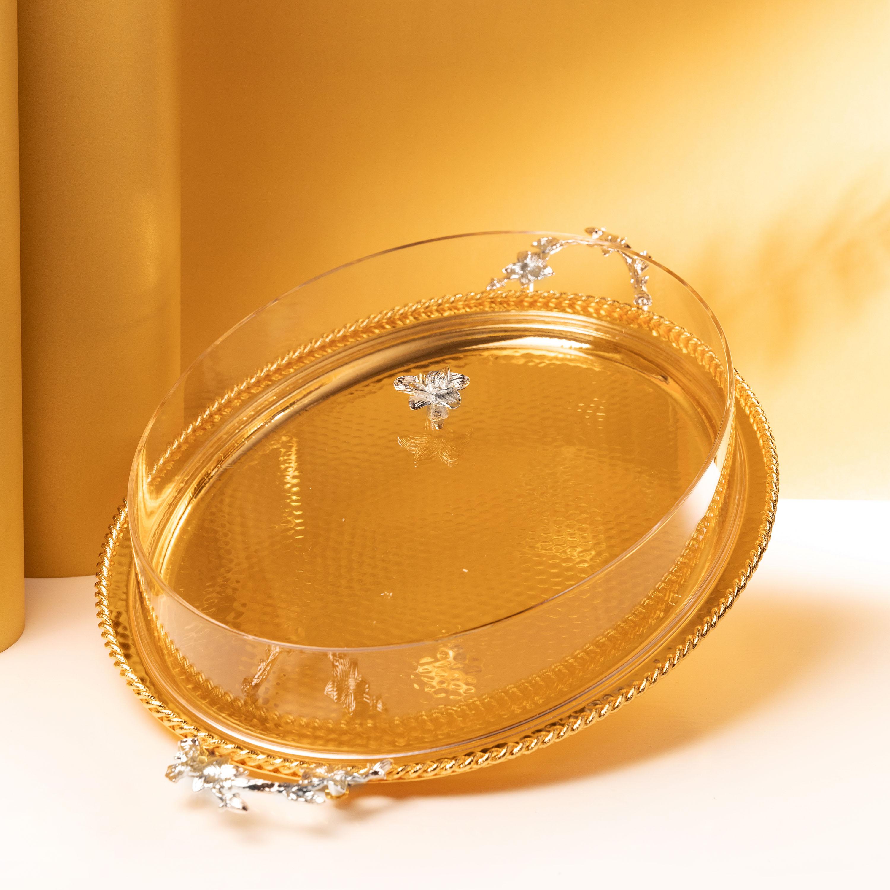 Hammered Detail Serving Tray and Lid-household-dining-serveware-servingtrays-image-2