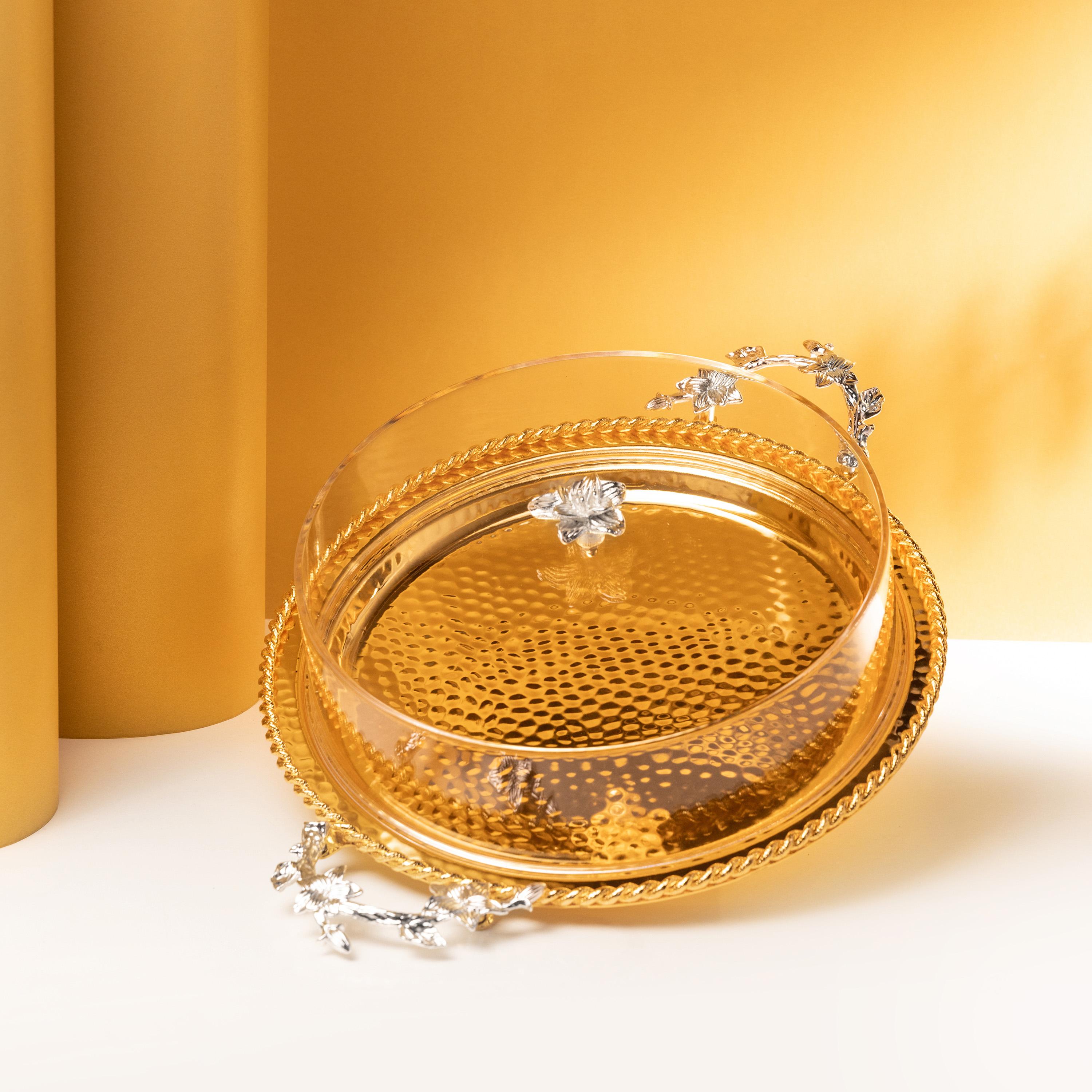 Hammered Detail Serving Tray and Lid-household-dining-serveware-servingtrays-image-2