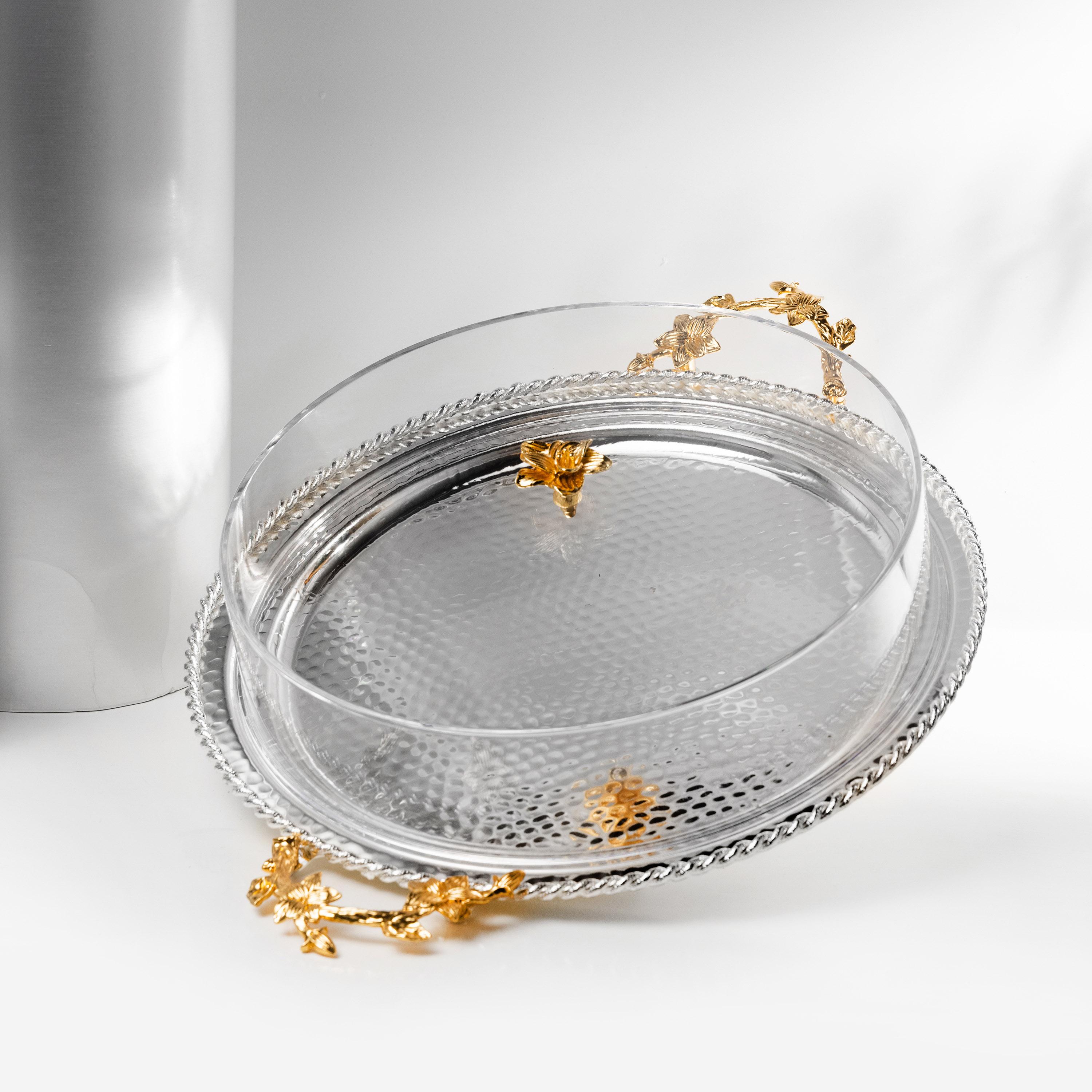 Stainless Steel Serving Tray with Lid-household-dining-serveware-servingtrays-image-2