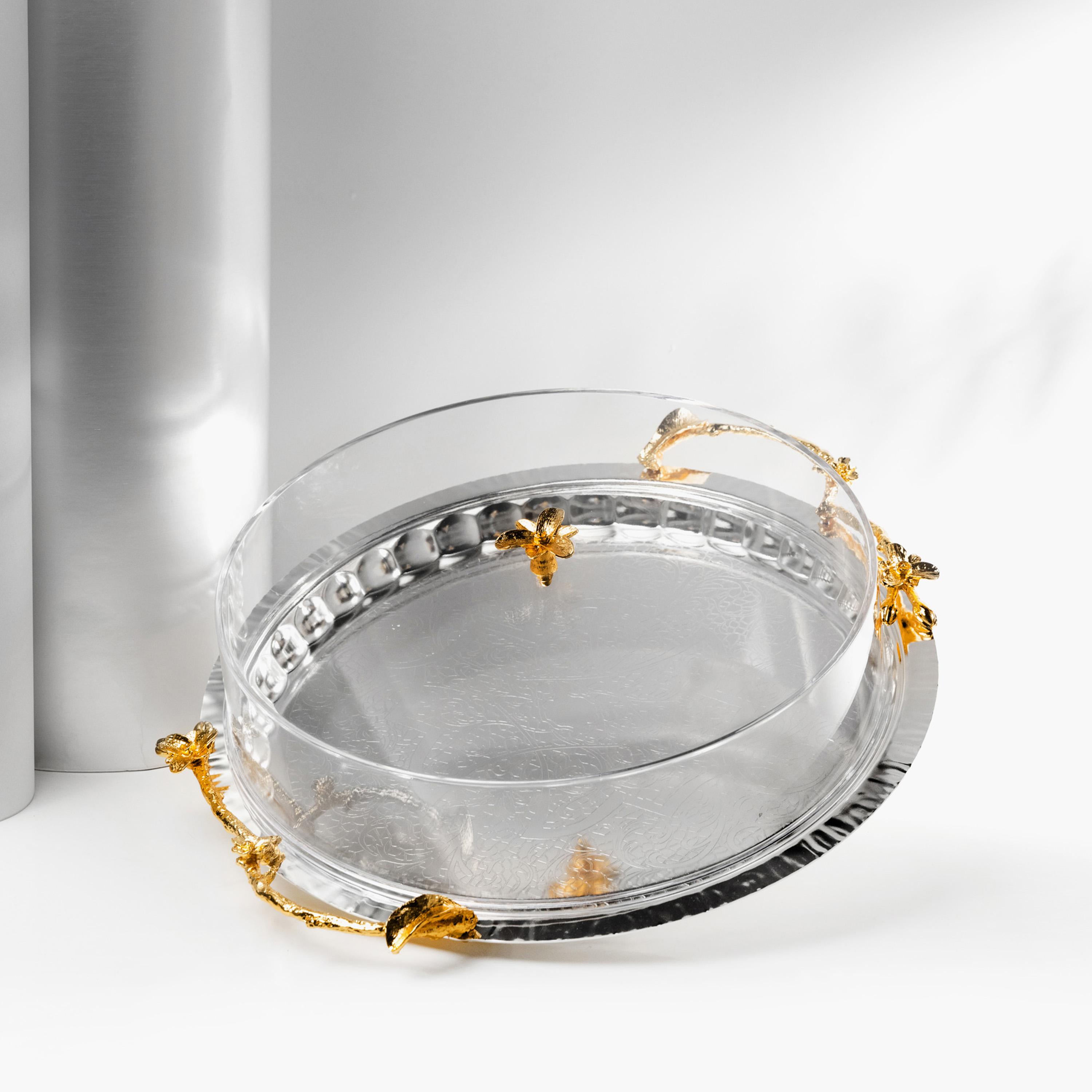 Stainless Steel Serving Tray with Lid-household-dining-serveware-servingtrays-image-2
