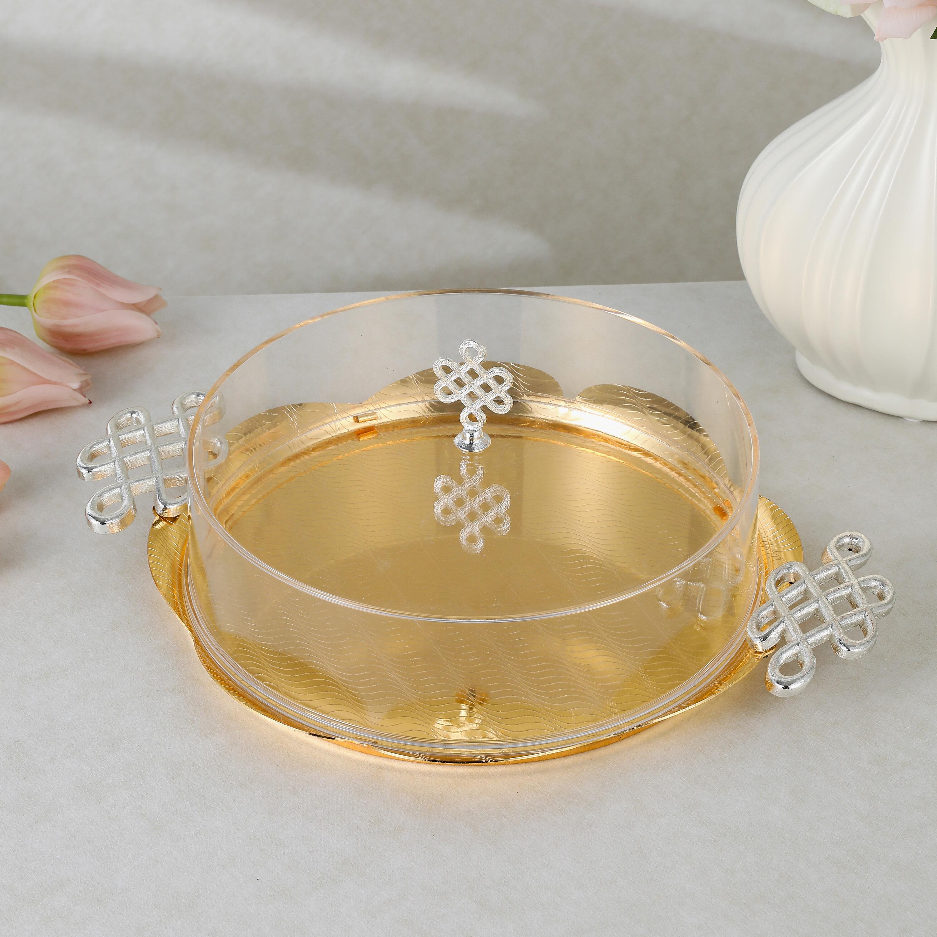 Stainless Steel Serving Tray with Lid-household-dining-serveware-servingtrays-image-2