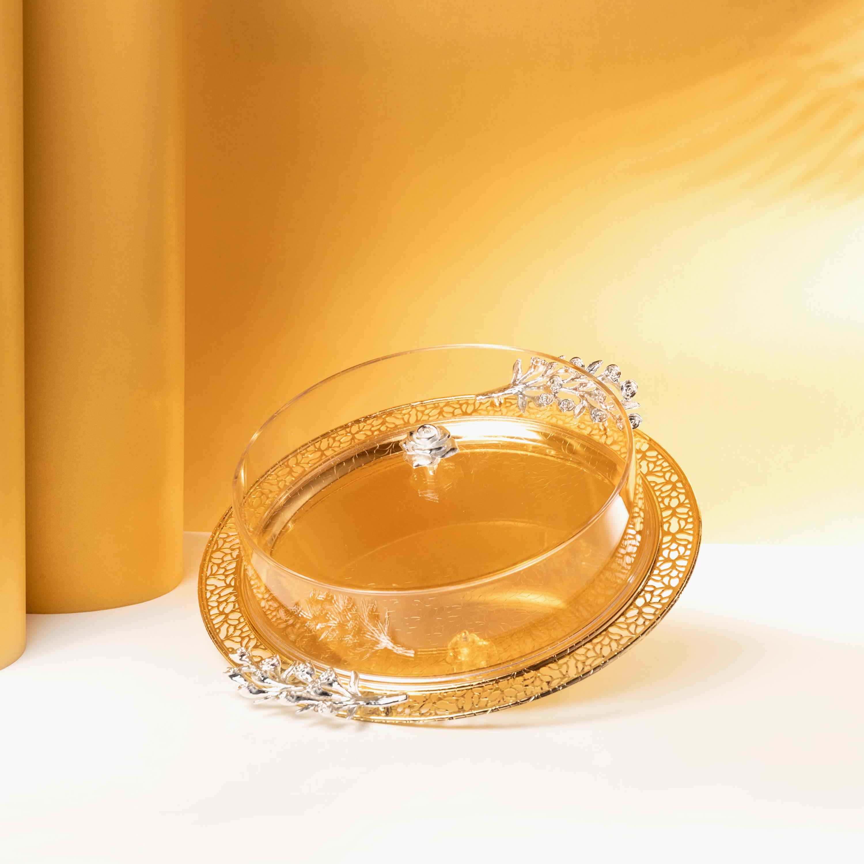 صينية تقديم ستانلس ستيل مع غطاء من أوتانتيك-household-dining-serveware-servingtrays-image-2