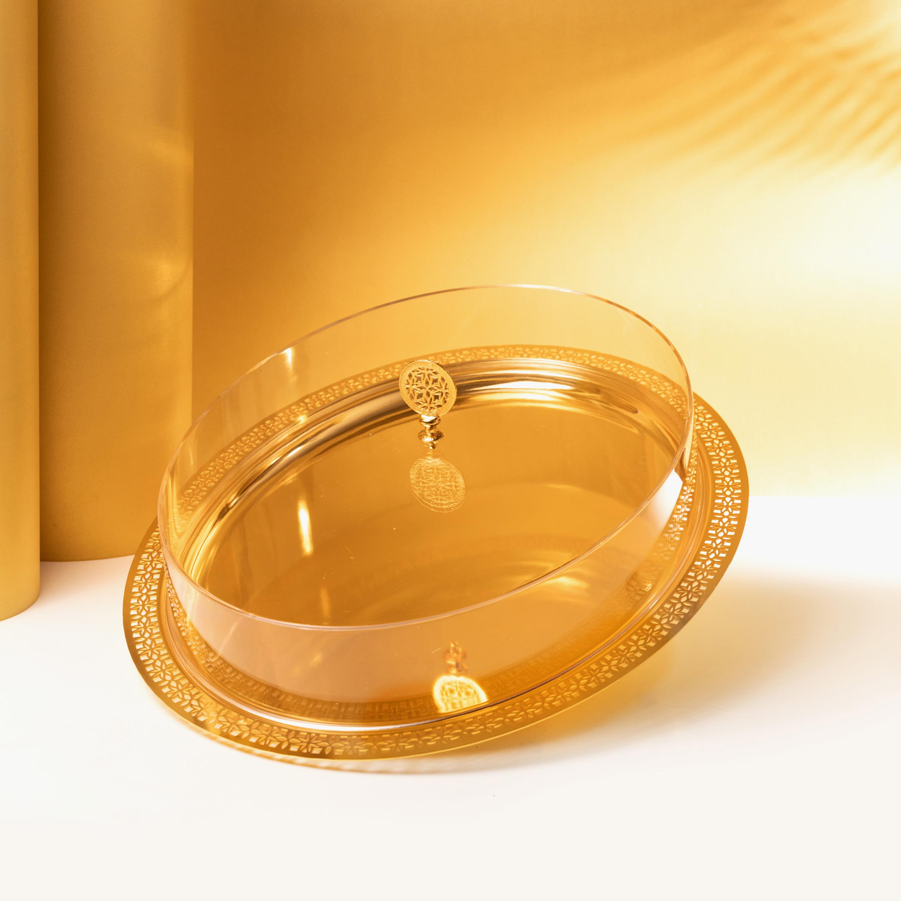 صينية تقديم ستانلس ستيل مع غطاء من أوتانتيك-household-dining-serveware-servingtrays-image-2