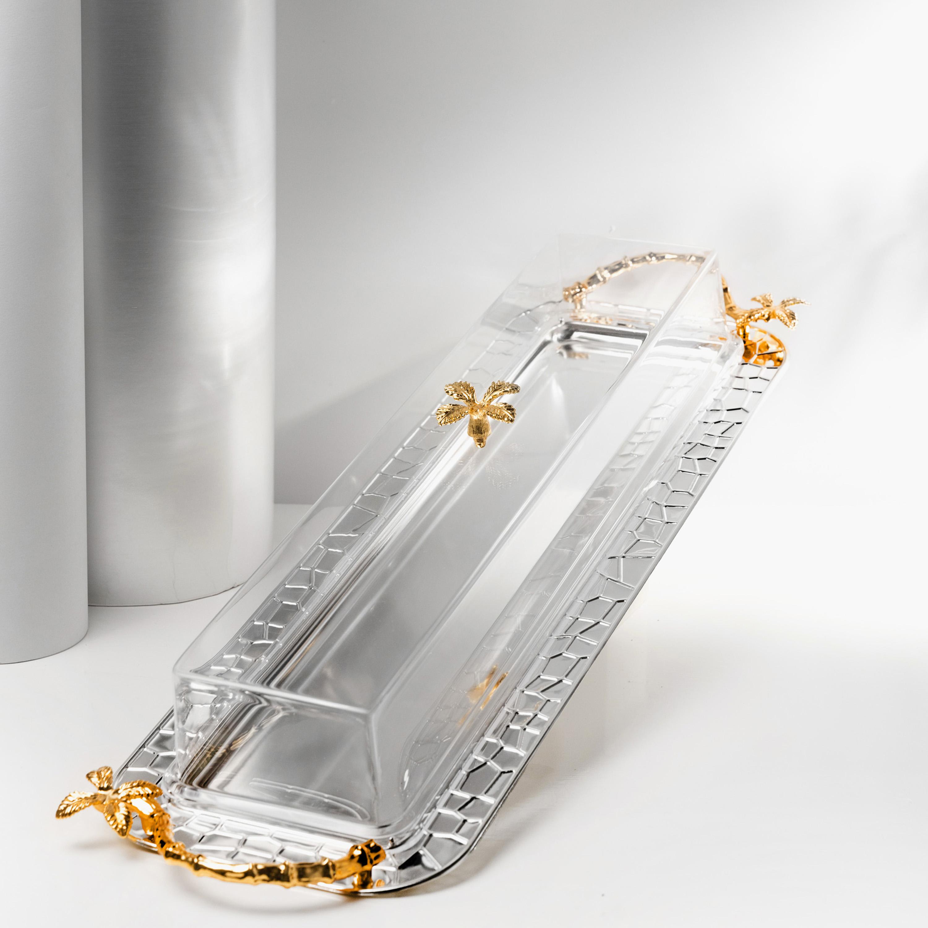 صينية تقديم ستانلس ستيل مع غطاء من أوتانتيك-household-dining-serveware-servingtrays-image-2
