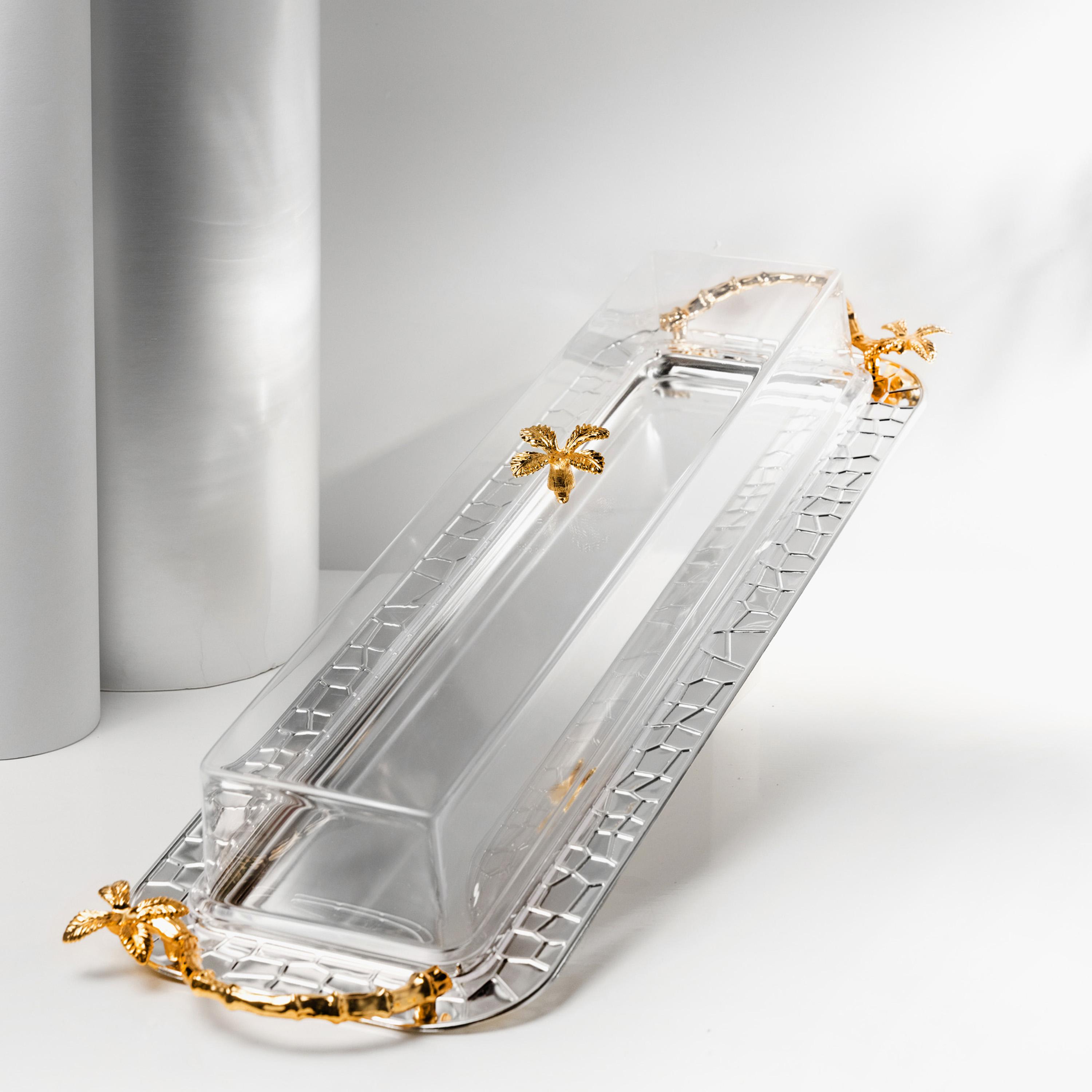 صينية تقديم ستانلس ستيل مع غطاء من أوتانتيك-household-dining-serveware-servingtrays-image-2