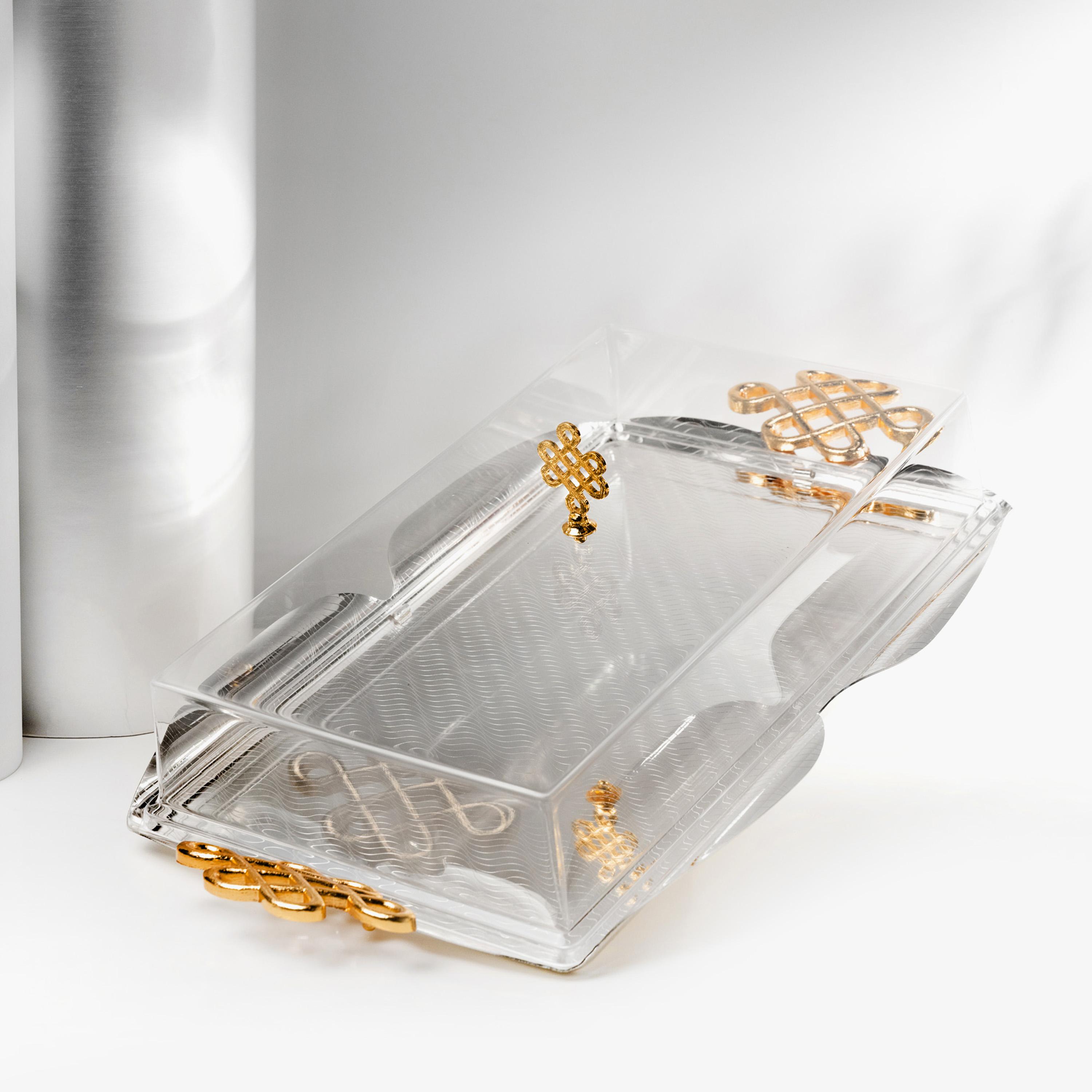 Stainless Steel Serving Tray with Lid-household-dining-serveware-servingtrays-image-2