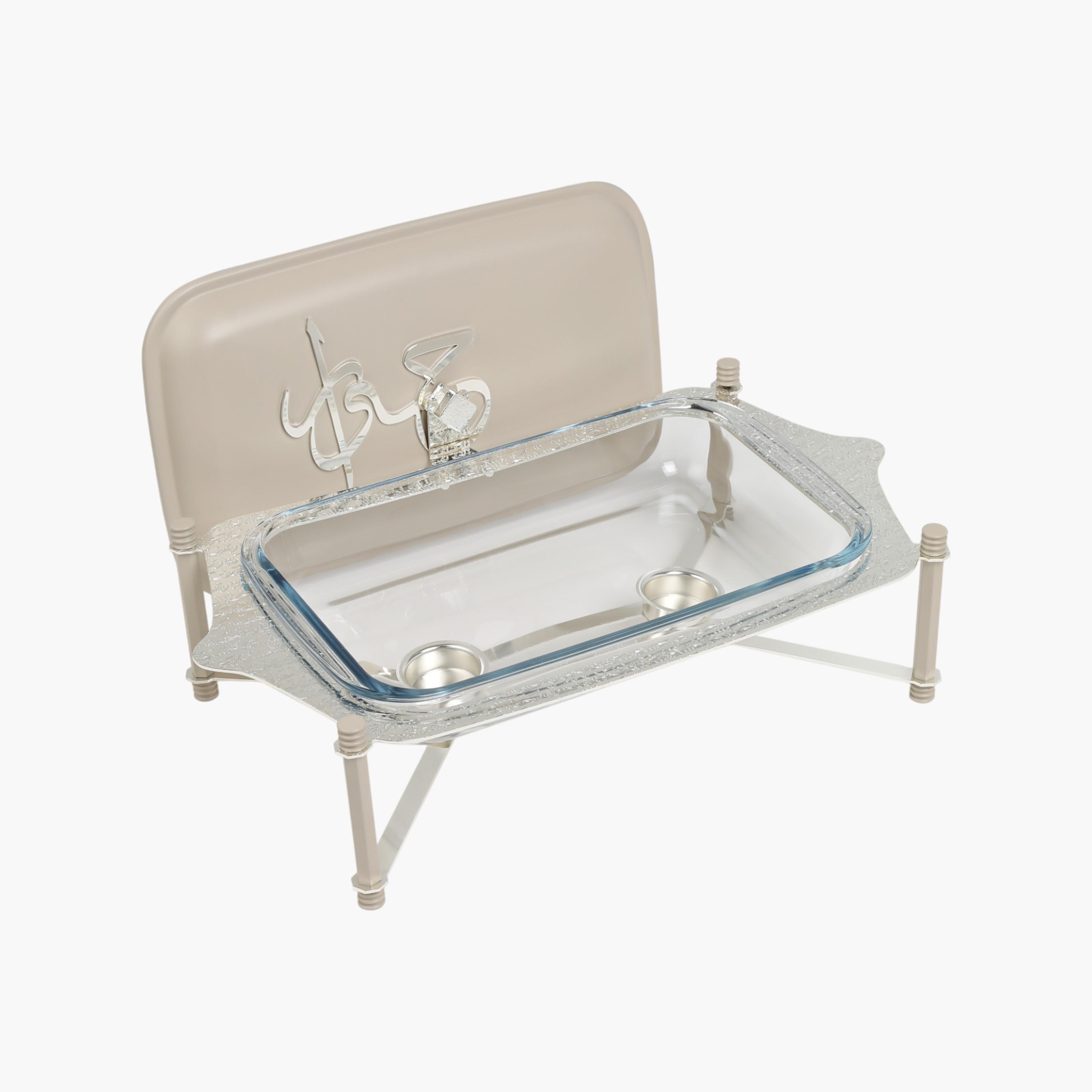 Arabic Calligraphy 3-Piece Food Warmer Set-household-dining-serveware-foodwarmersandcasseroles-image-4