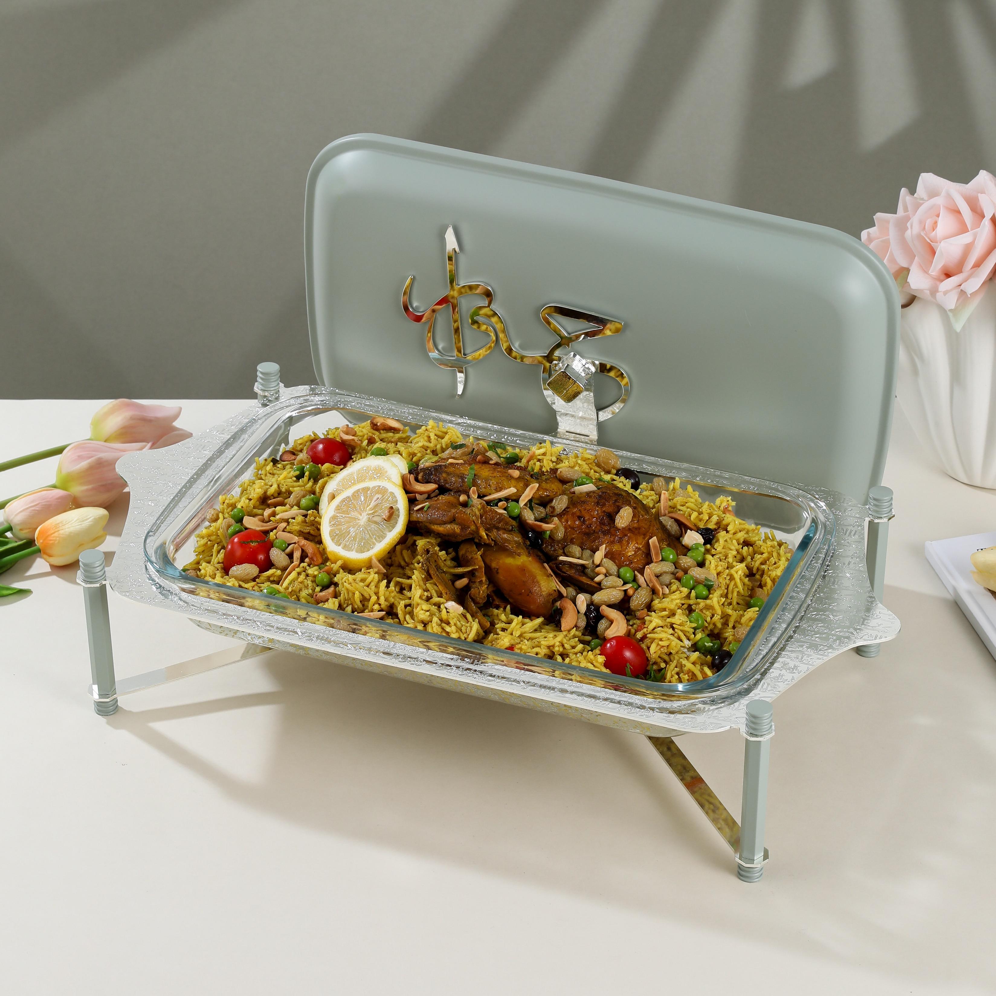 Arabic Calligraphy 3-Piece Food Warmer Set-household-dining-serveware-foodwarmersandcasseroles-image-1