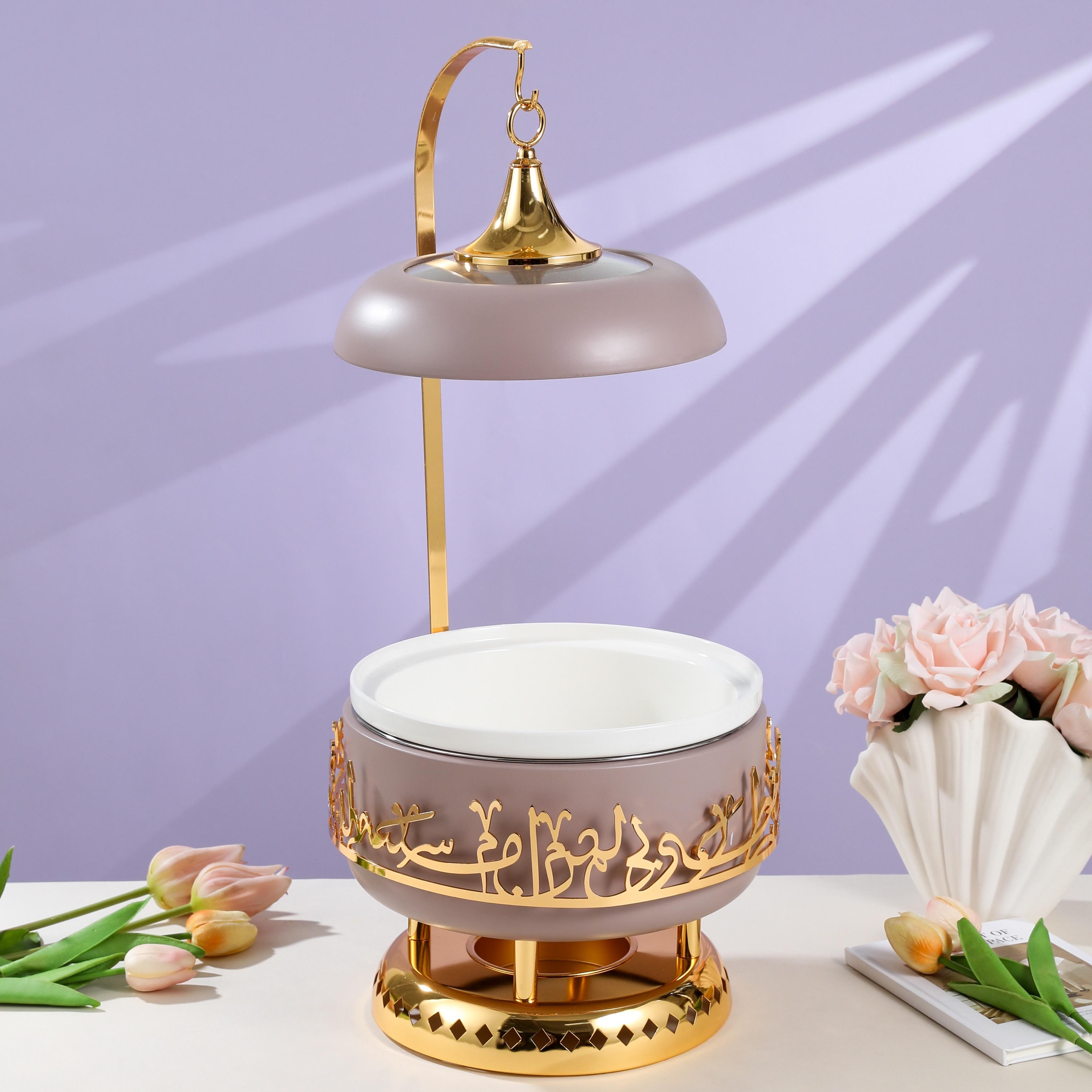 Arabic Calligraphy 3-Piece Food Warmer Set-household-dining-serveware-foodwarmersandcasseroles-image-1