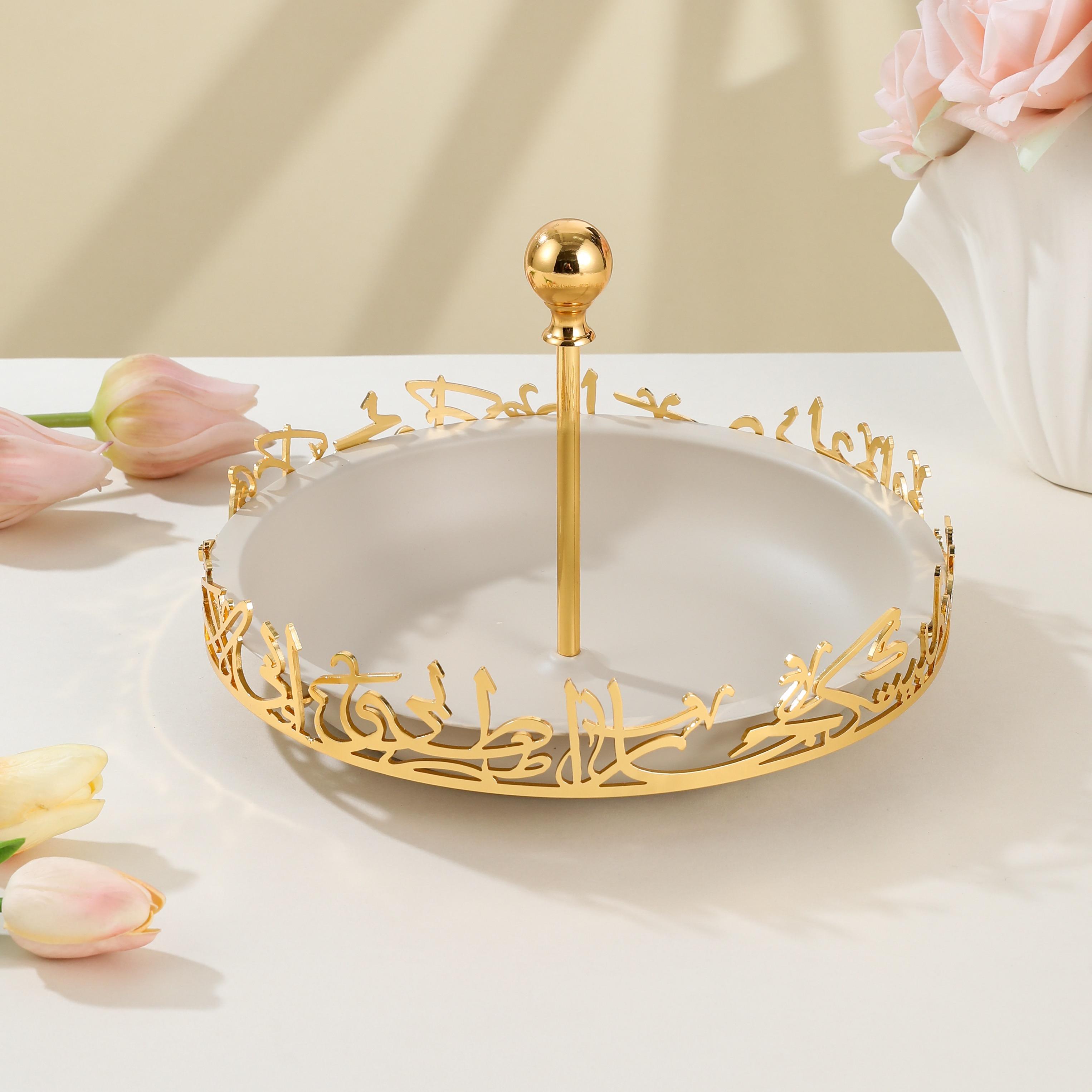 Arabic Calligraphy Accent Cake Stand-household-dining-serveware-cakestands-image-1